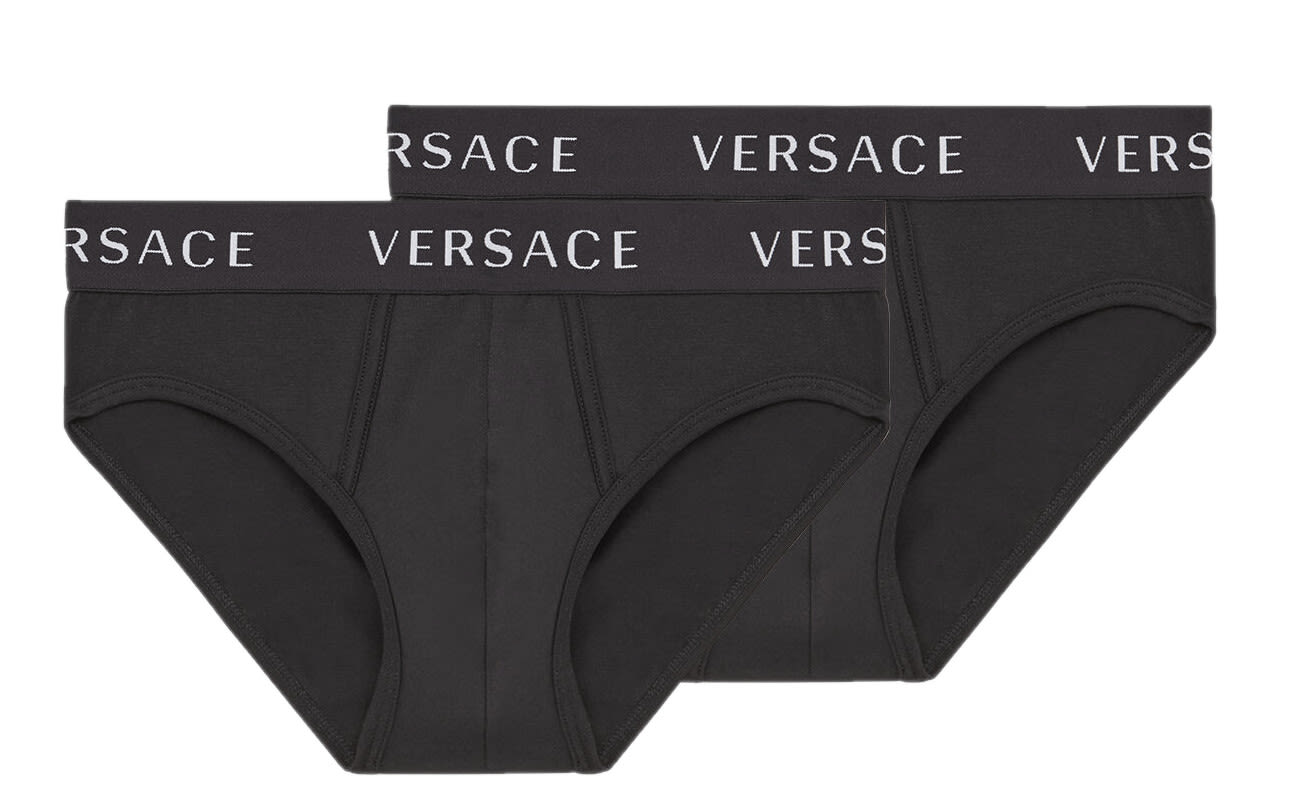 Versace Bi-pack Slip With Logo