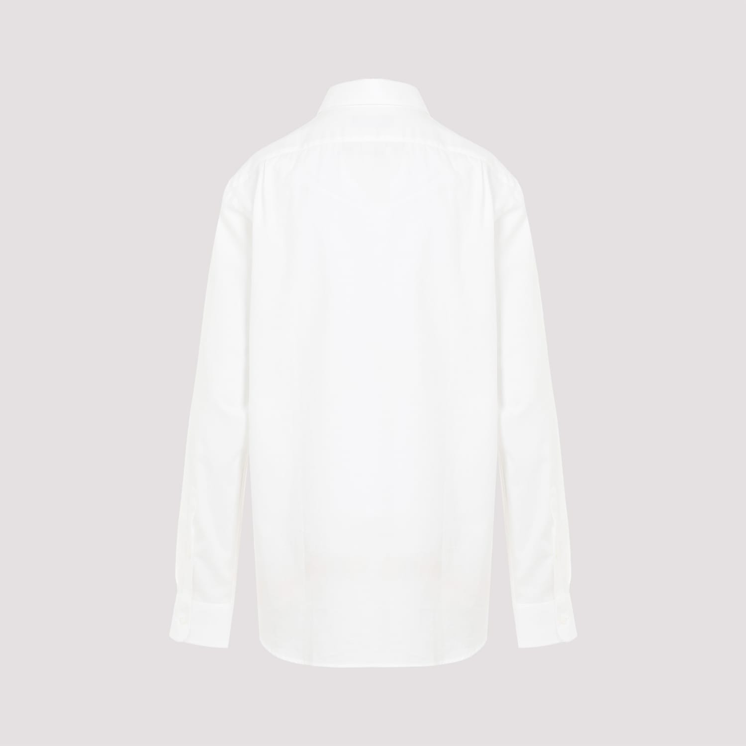 Shop Ralph Lauren Harnk Ls Shirt In Light Cream