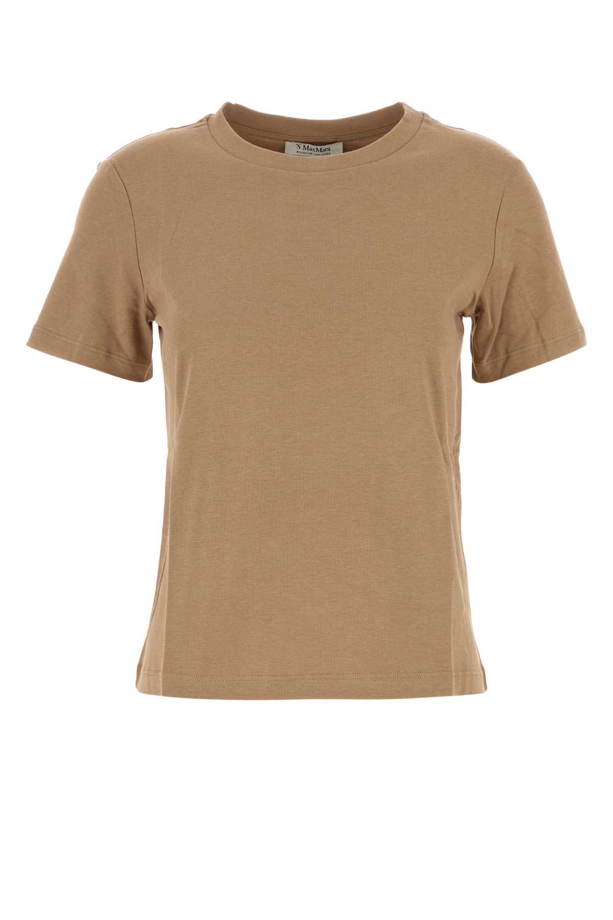 's Max Mara Gemma T-shirt In Cotton Biscuit In Brown