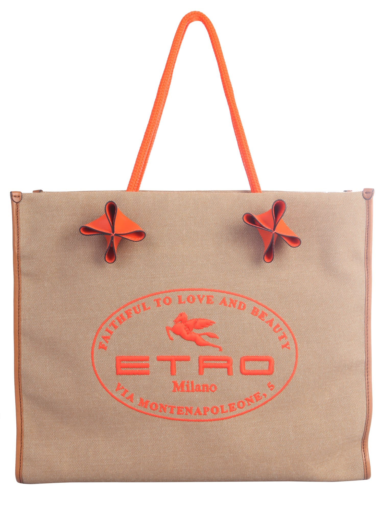 ETRO SHOPPER BAG WITH LOGO,11260147