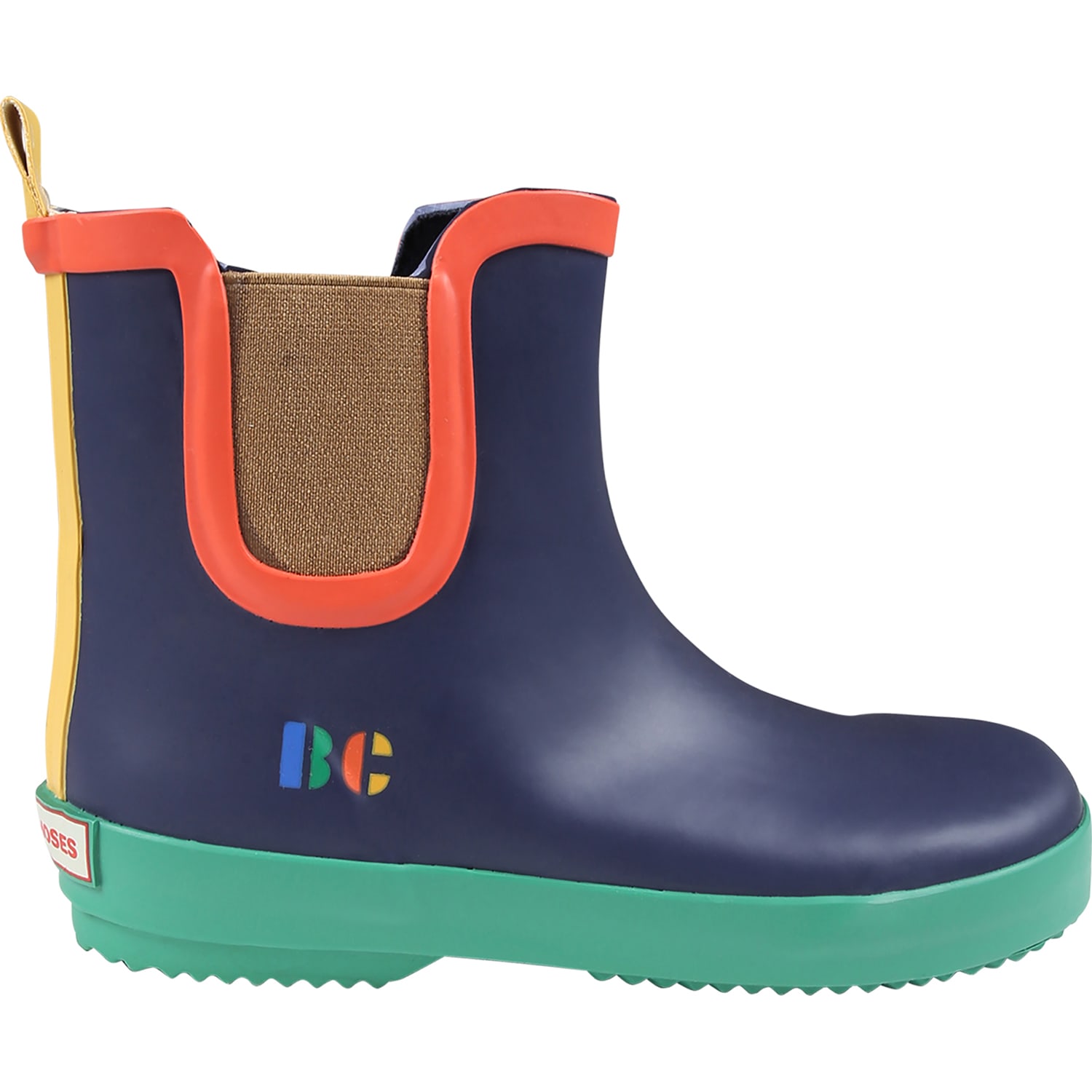 BOBO CHOSES BLUE RAIN BOOTS FOR KIDS WITH LOGO