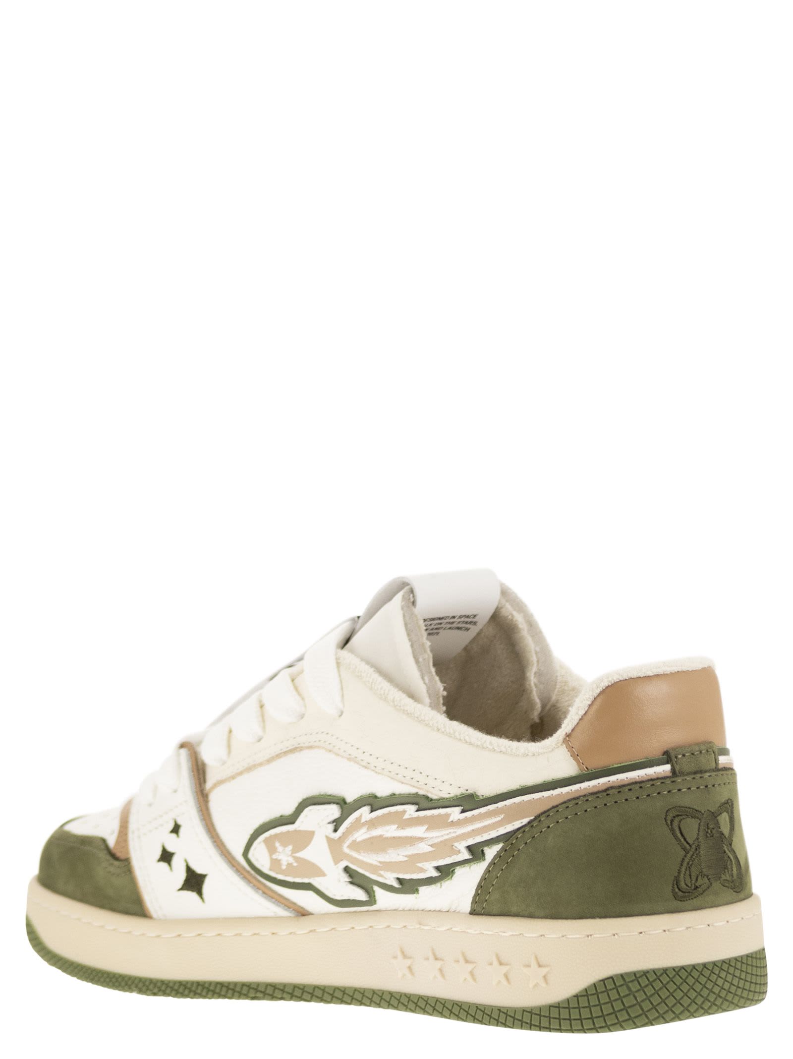 Shop Enterprise Japan Ej Egg Rocket - Sneakers In White/green