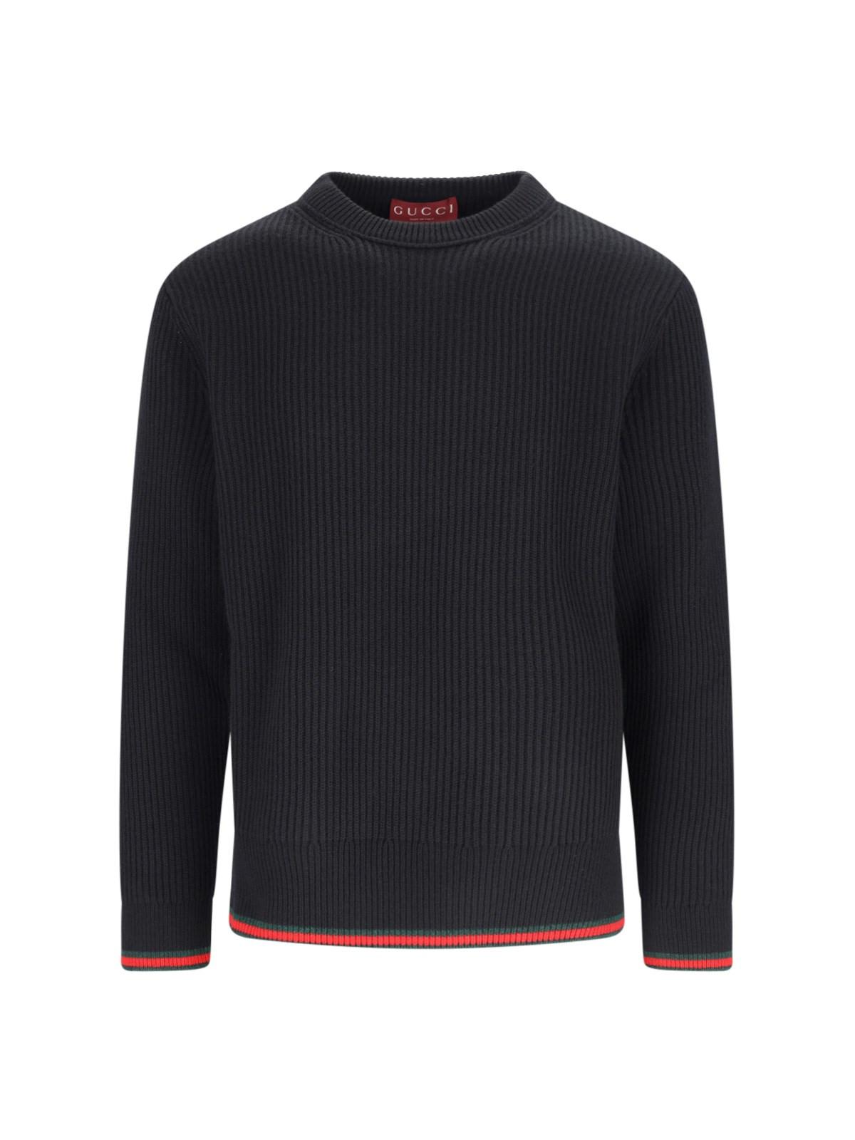 Shop Gucci Basic Sweater In Black