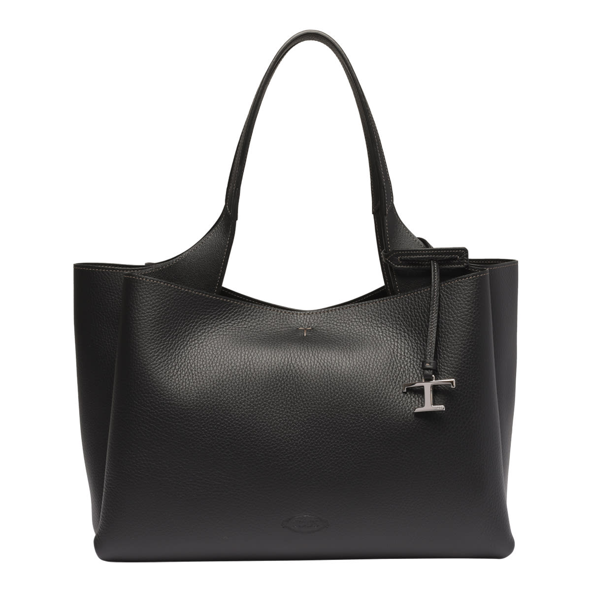 Tod's Leather Tote Bag In Black