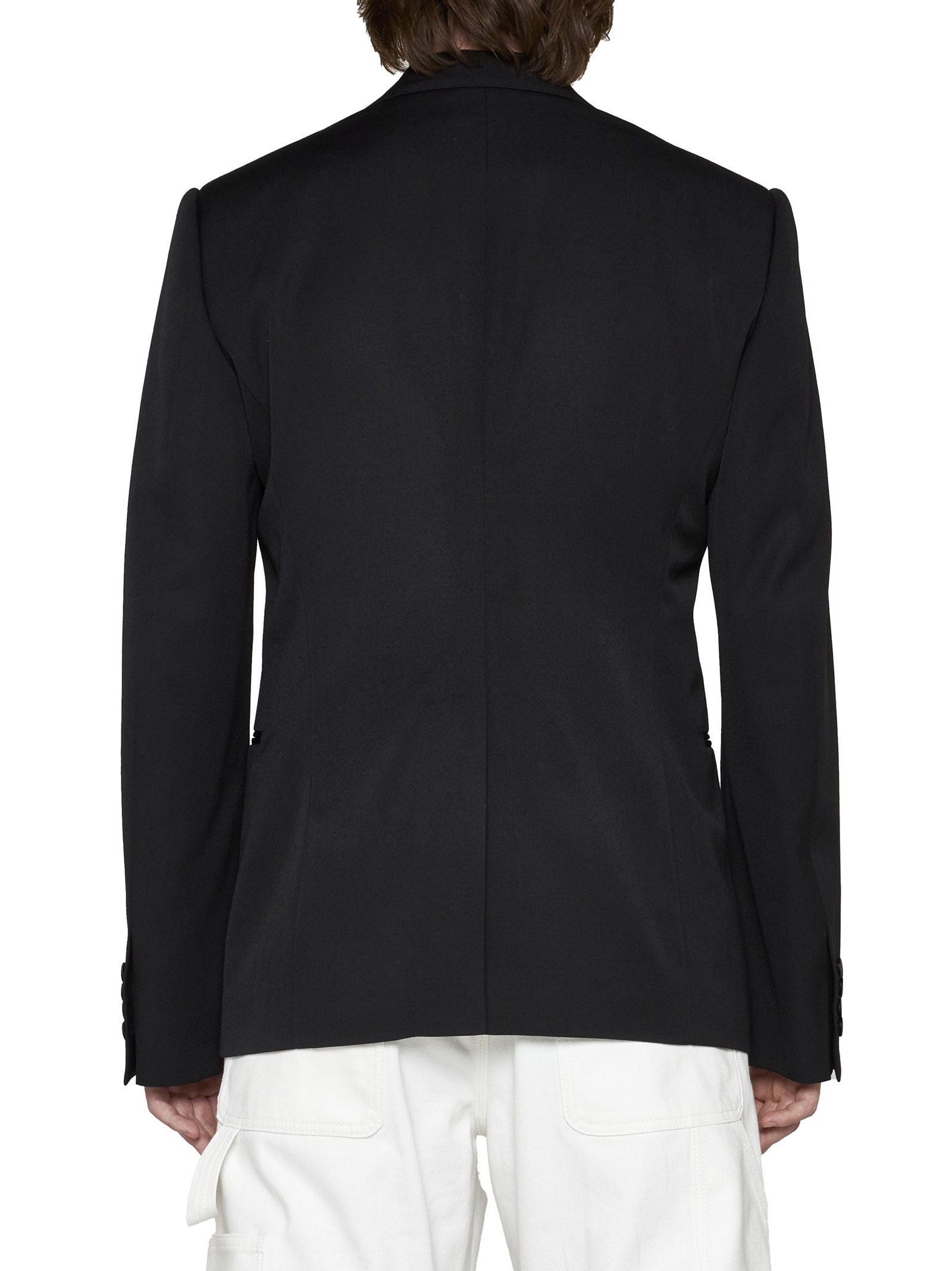 Alexander Mcqueen Single-breasted Suit Jacket In Black