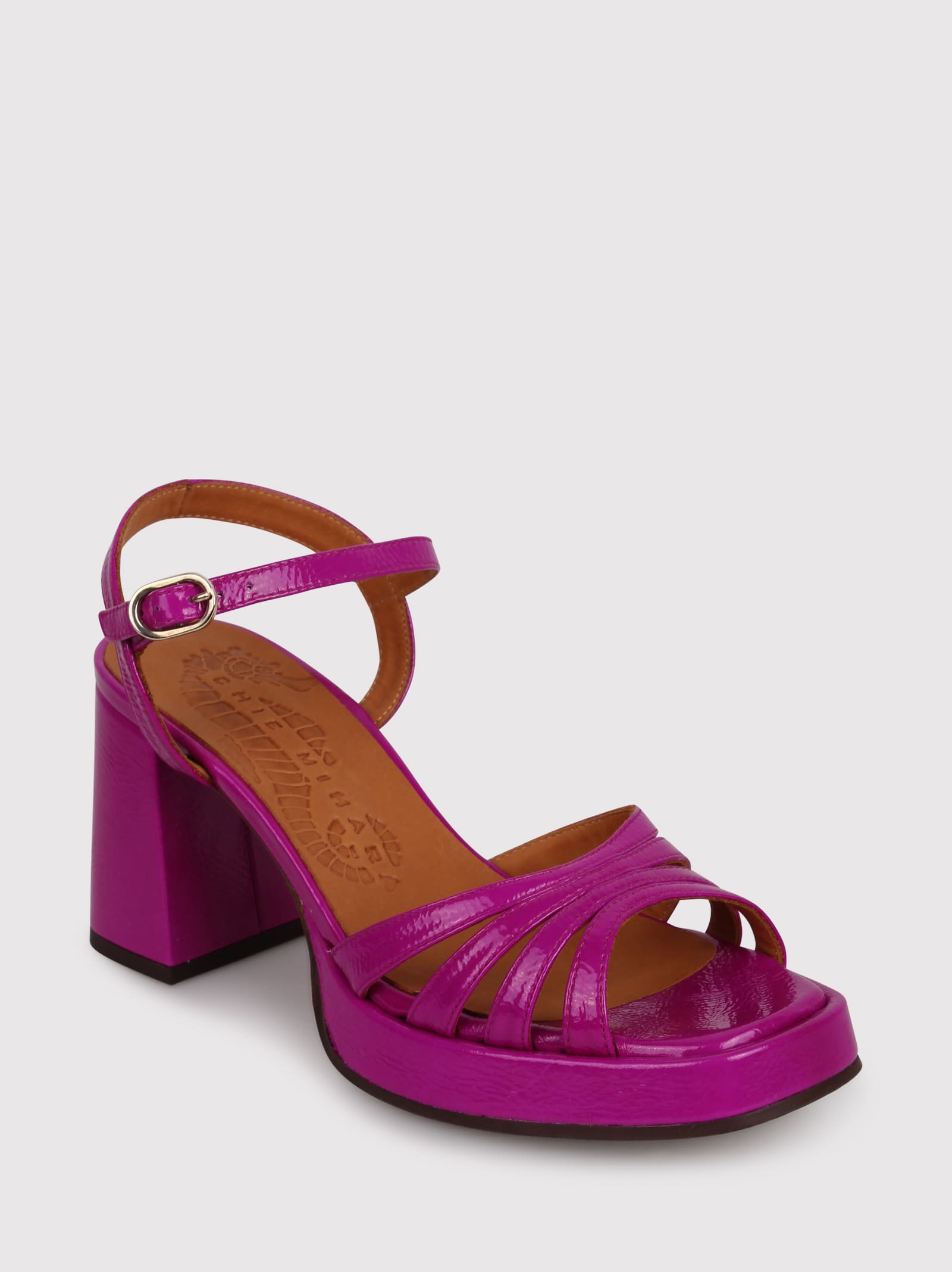 Shop Chie Mihara Naiel 85mm Leather Sandals