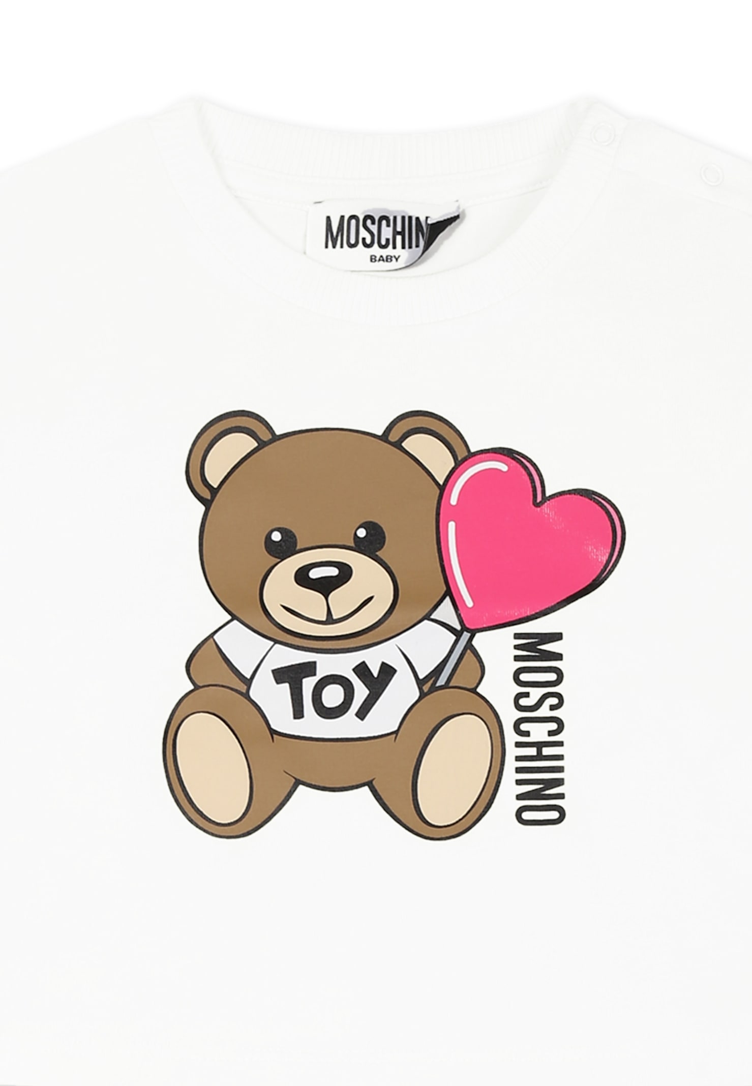 Moschino Multicolor Suit For Baby Gir With Teddy Bear In Multicolor