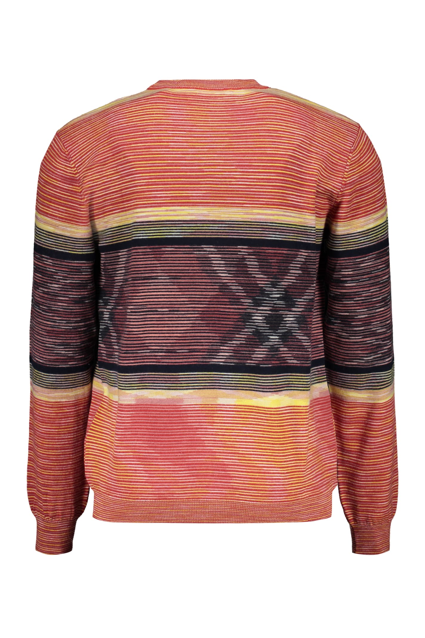 Shop Missoni Crew-neck Wool Sweater In Red