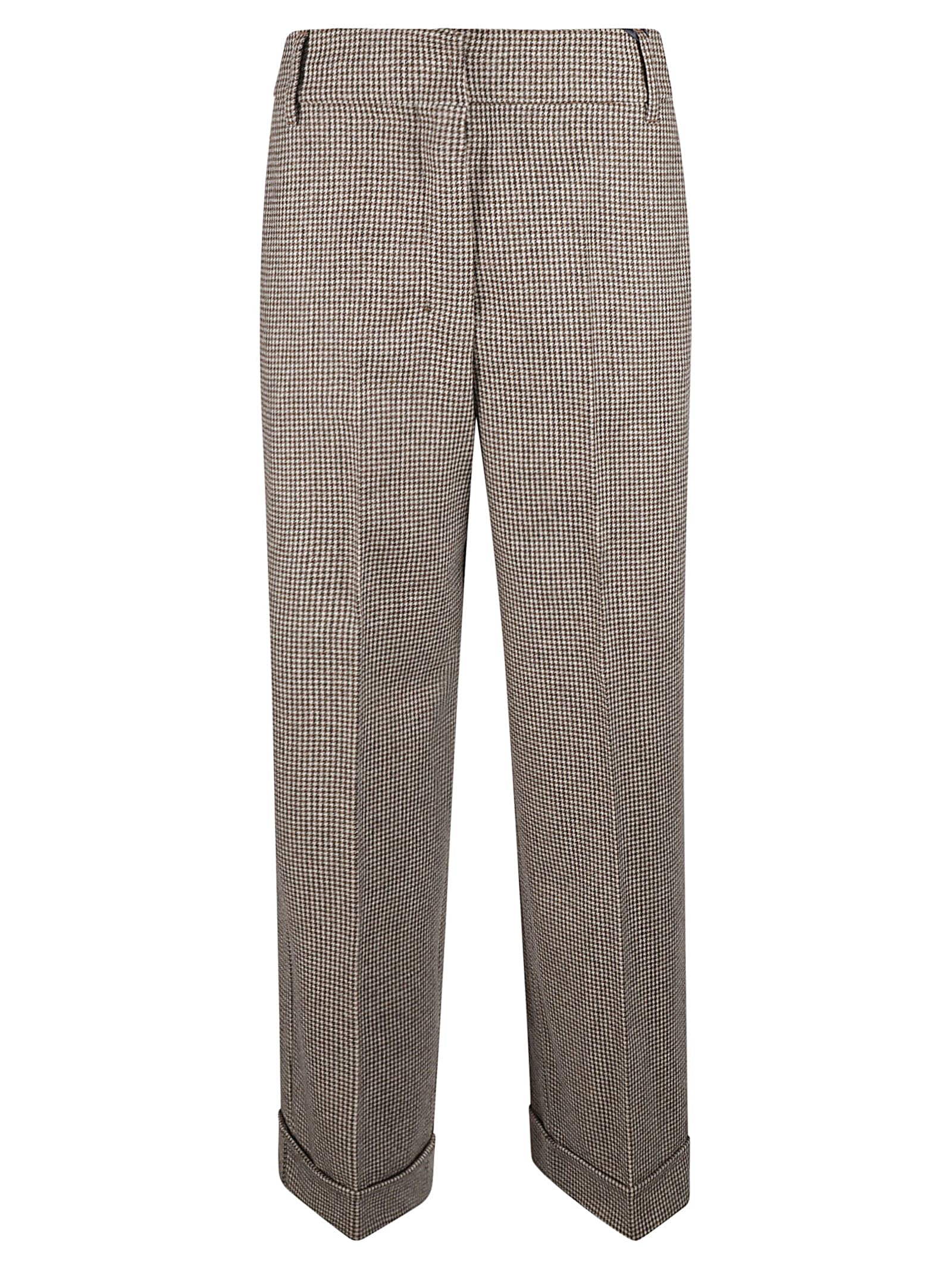 Shop Max Mara The Cube Lilly Trousers In Brown/cacha