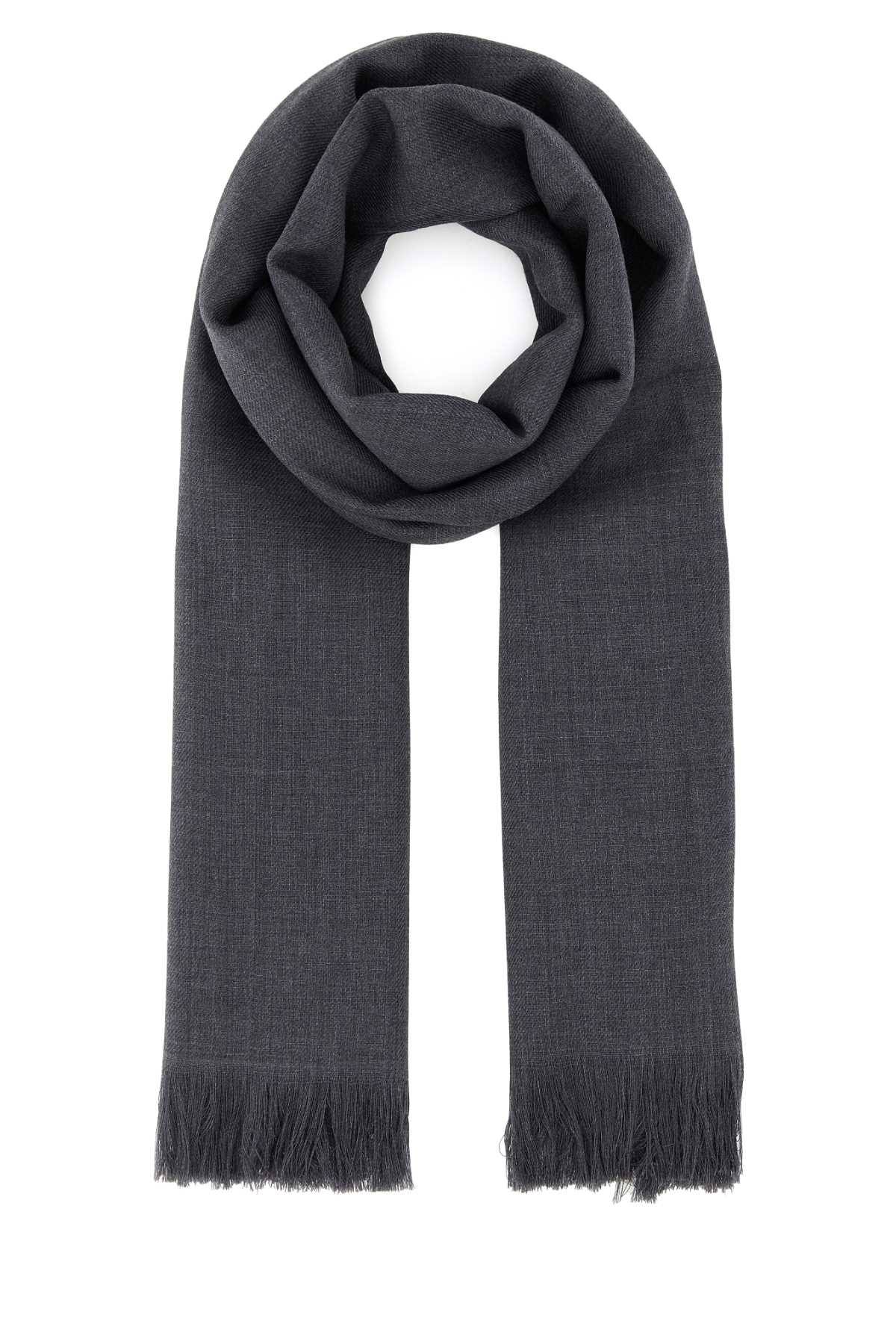 Charcoal Wool Ken Scarf