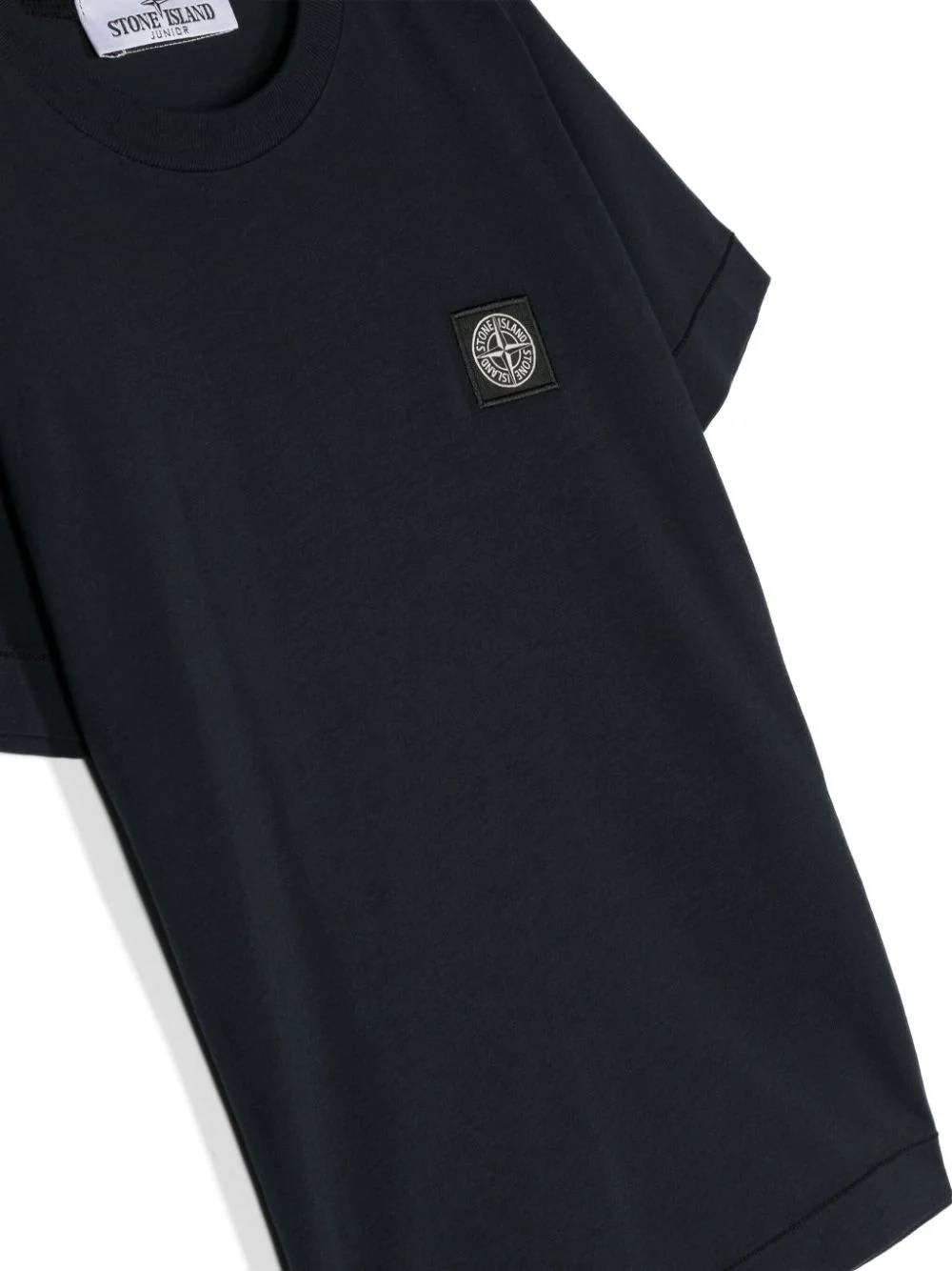 Stone Island T-shirt Con Logo In Blue