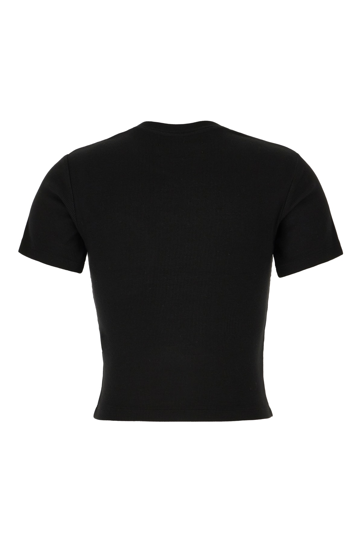 Shop Amiri Black Stretch Cotton Blend T-shirt