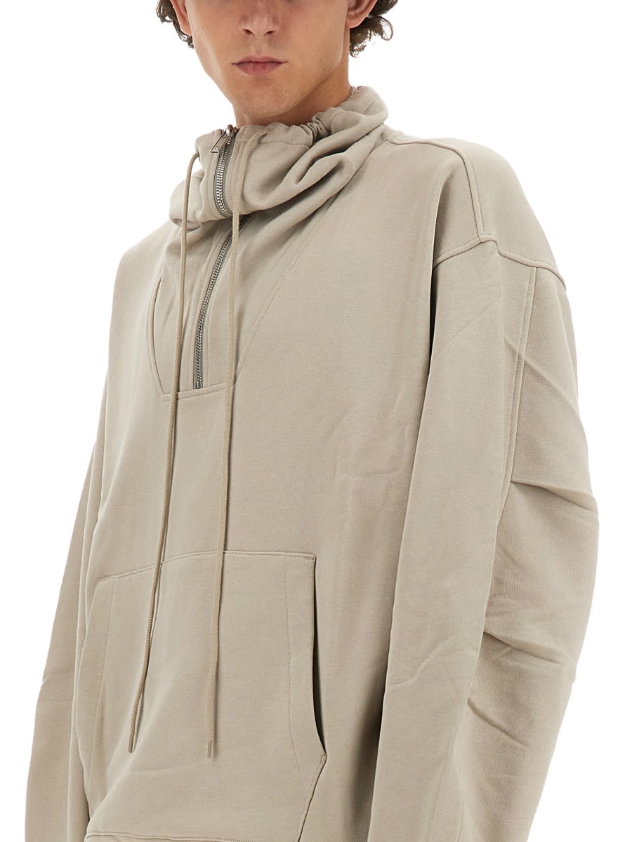 Helmut Lang Zip Sweatshirt. In Grey