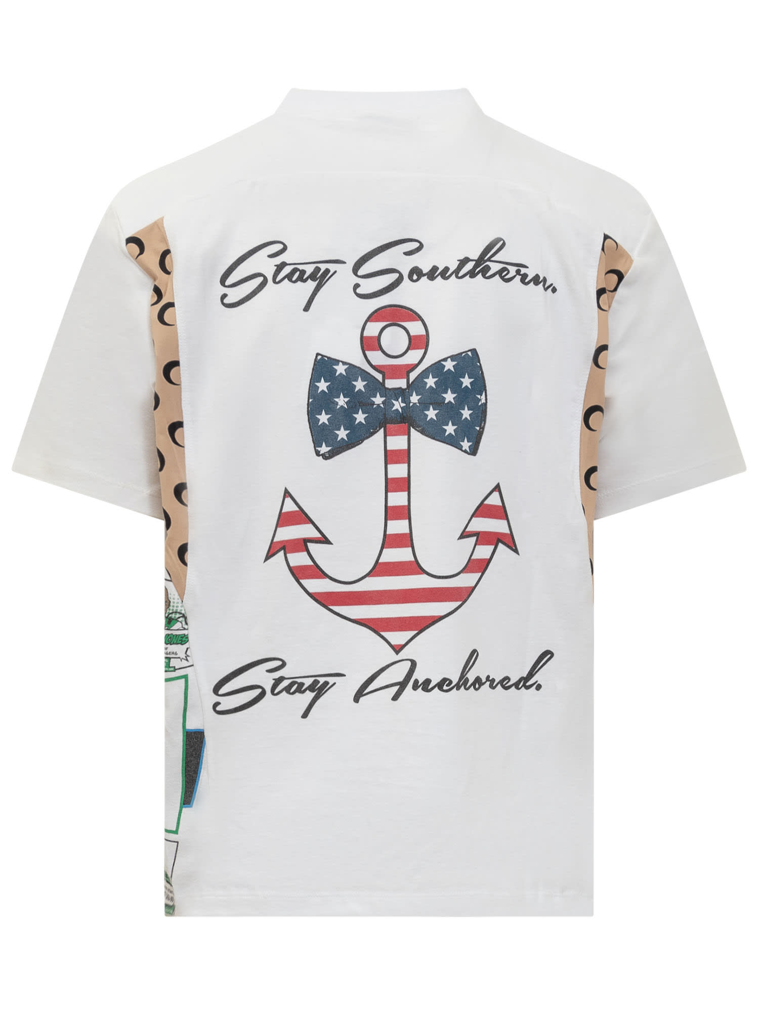 Shop Marine Serre Graphic T-shirt In White