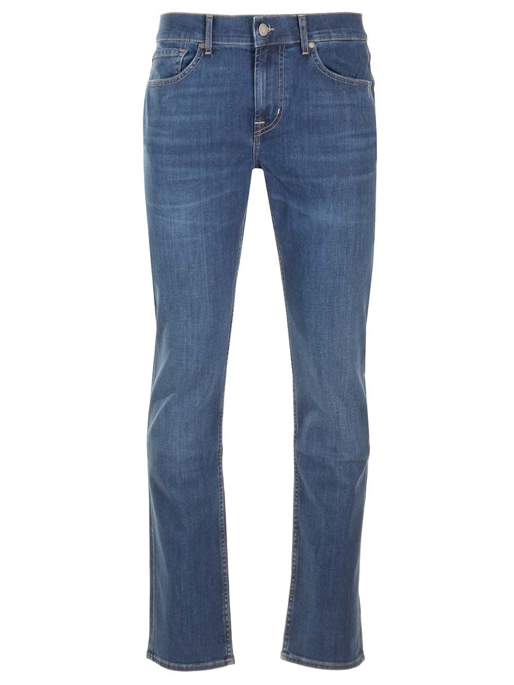 Shop 7 For All Mankind Slimmy Luxe Performance Alize In Blue