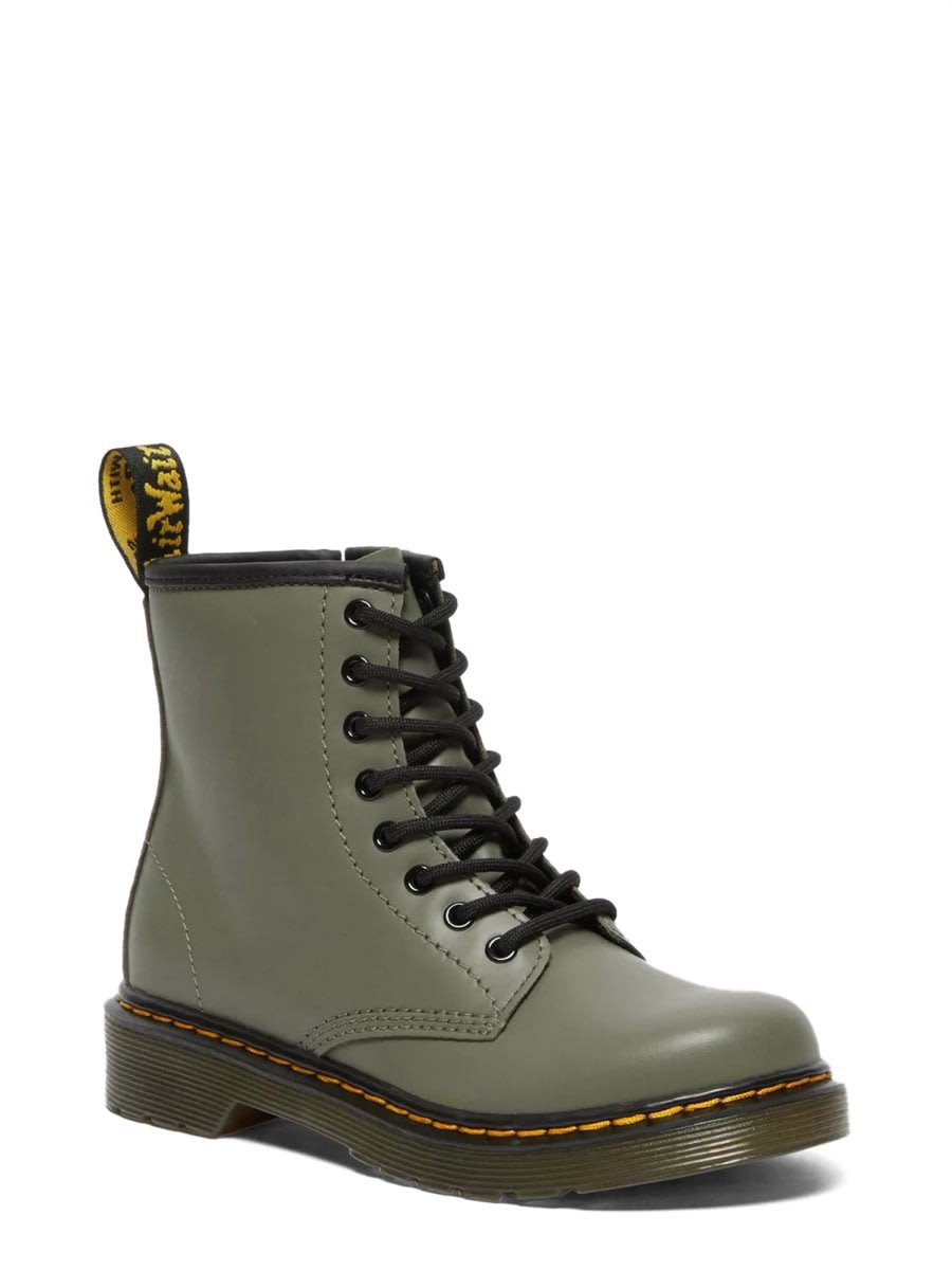 Shop Dr. Martens' Lace Boots 1460 In Green