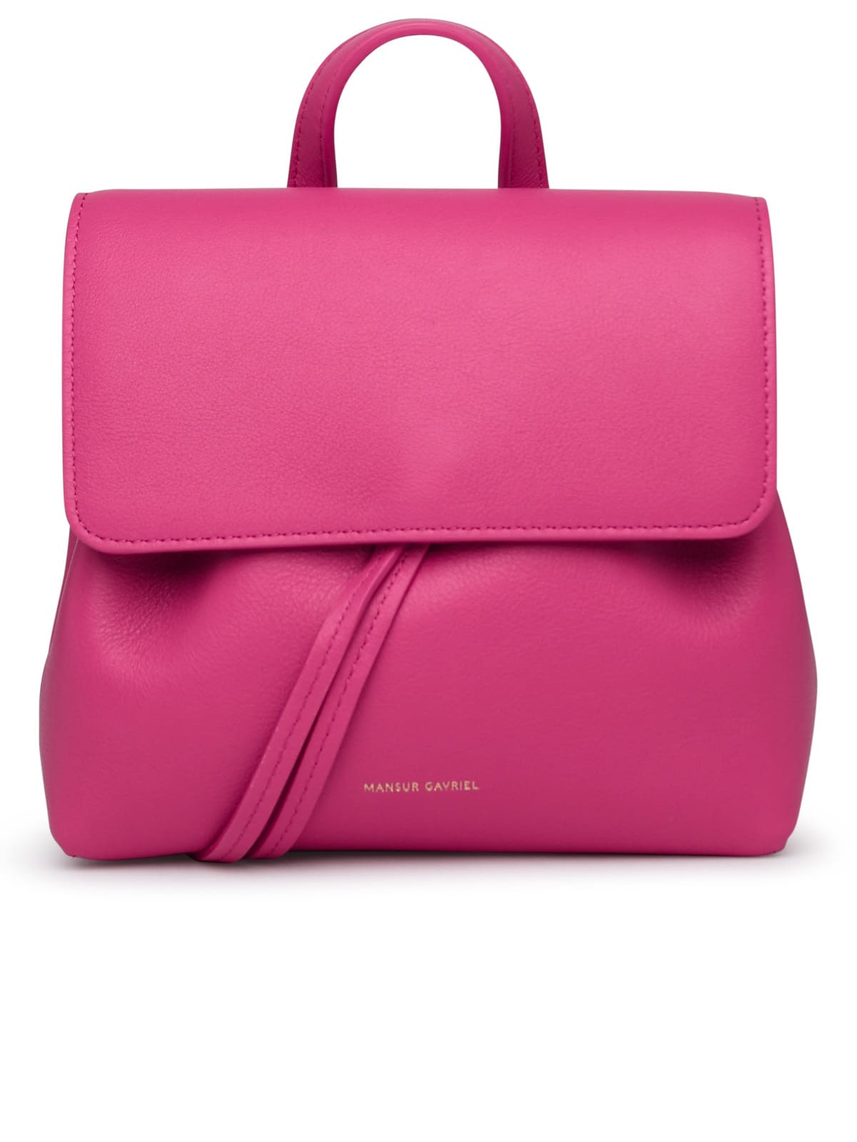 Small lady Soft Bag In Pink Leather
