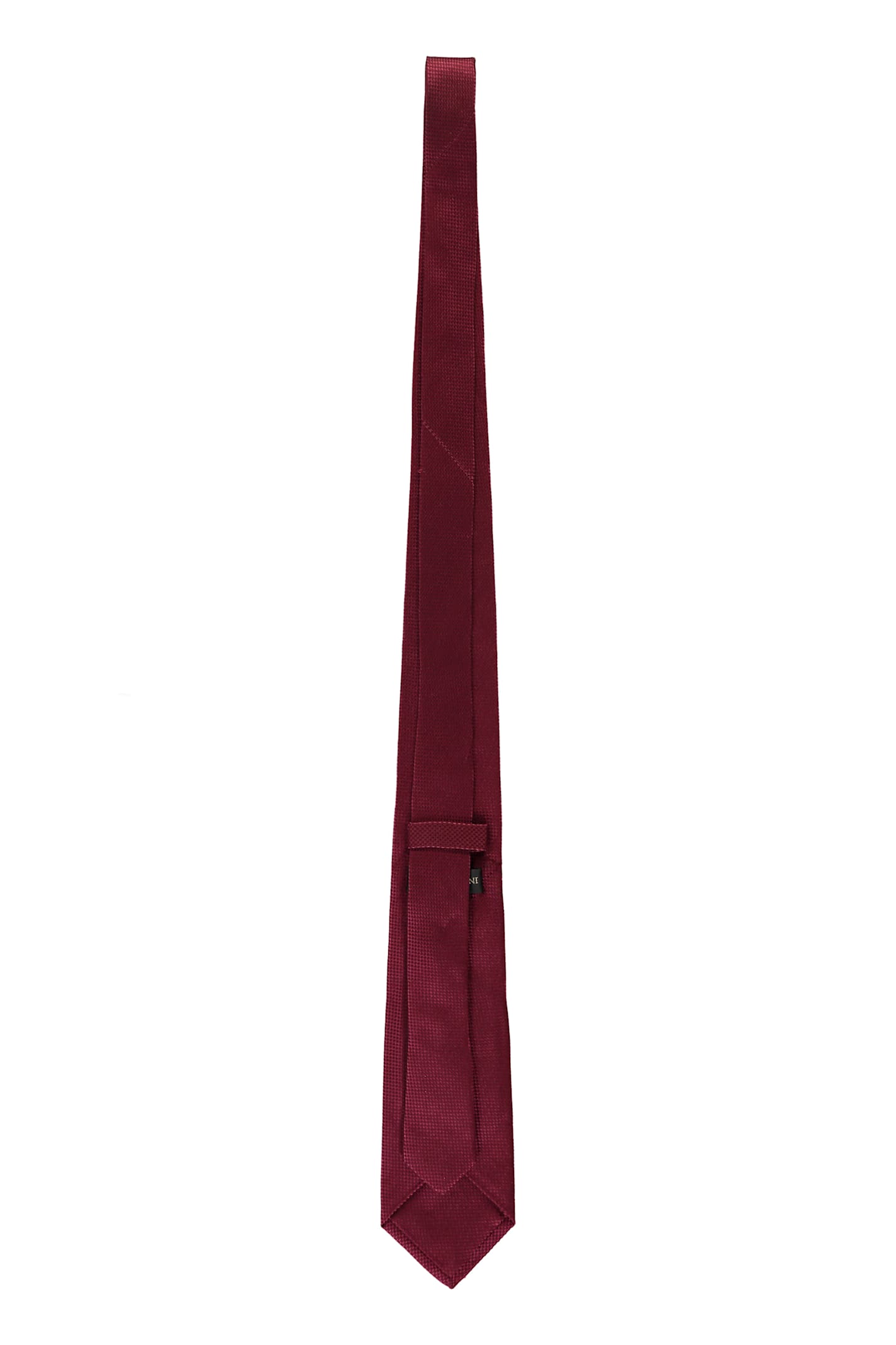 Corneliani Jacquard Silk Tie In Burgundy