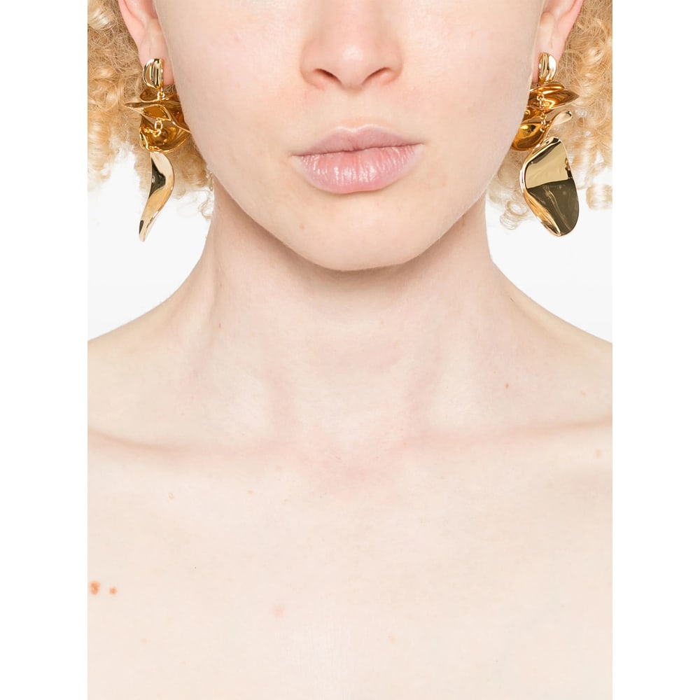 Kate Spade New York Snack Time Potato Chip Statement Drop Earrings In Gold