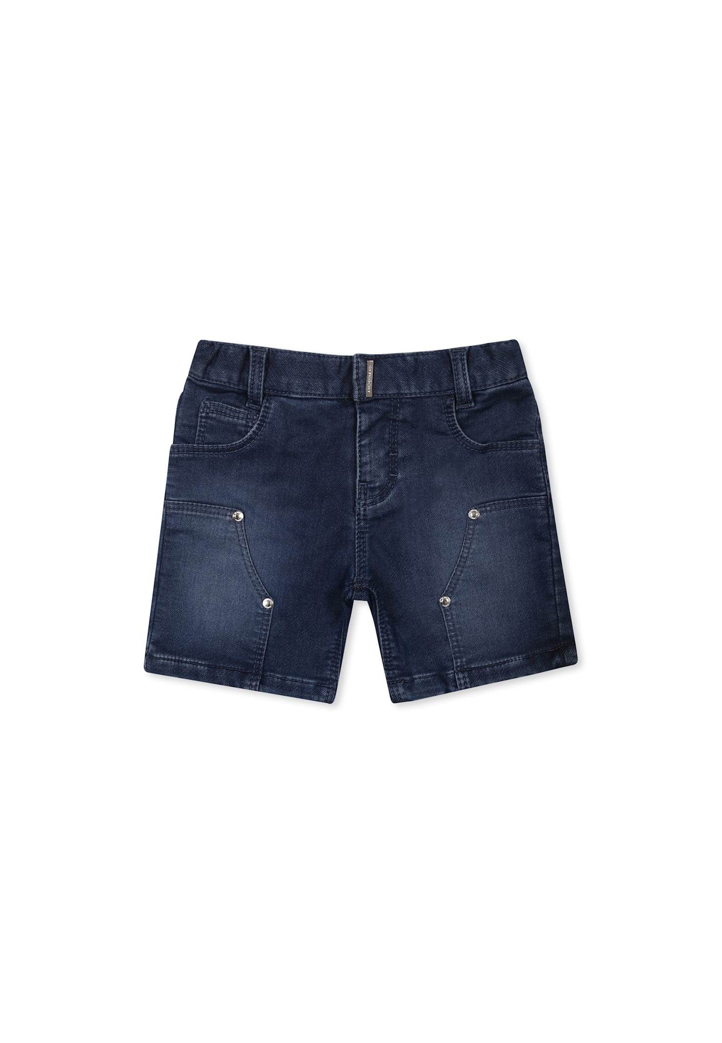 Givenchy Denim Shorts For Baby Boy With Logo In Denim