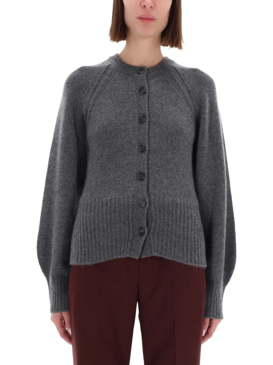 Guest In Residence Sculpted Cardigan In Gray