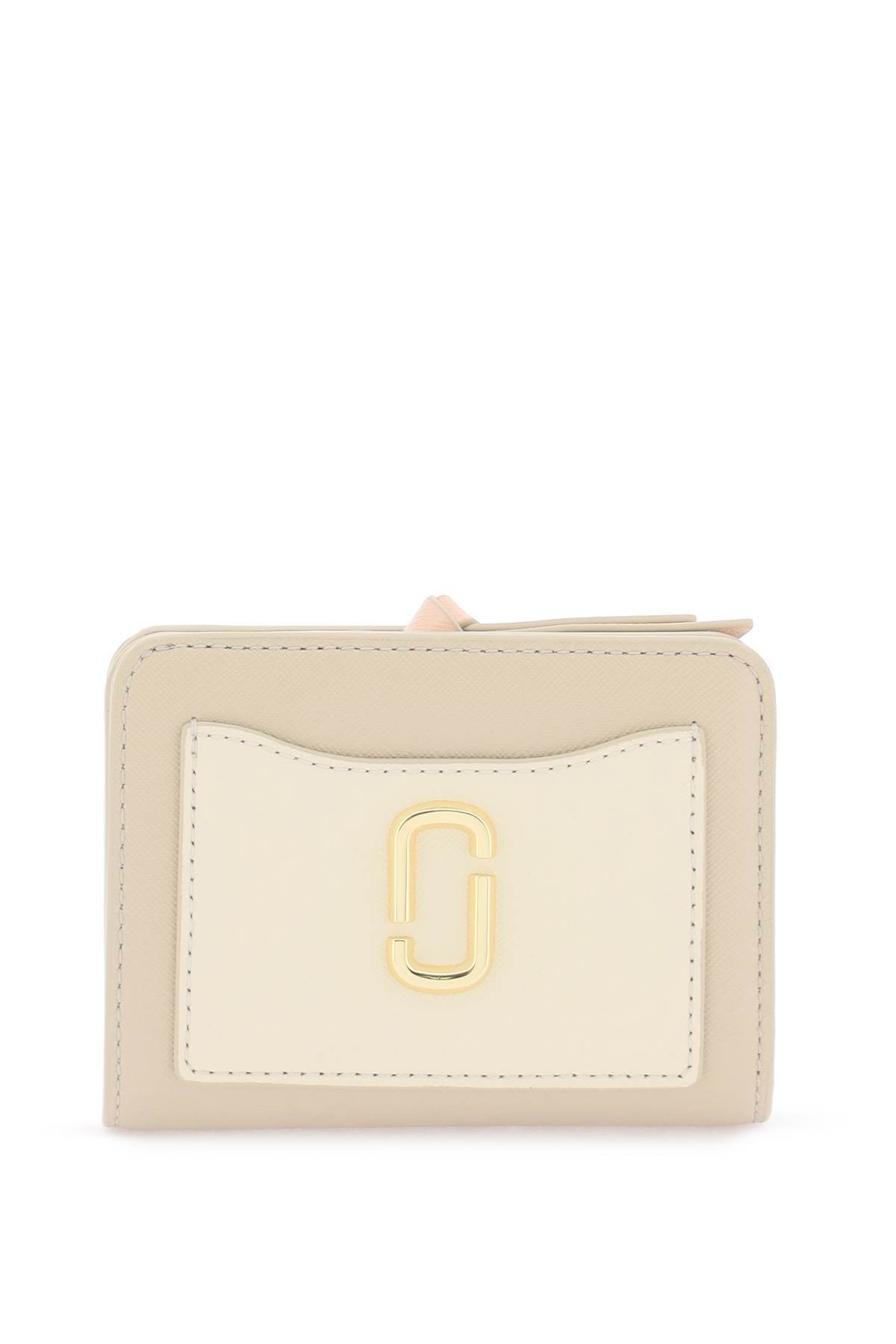 Marc Jacobs Compact Wallet The Utility Snapshot Mini Accessories In Khaki Multi (beige)
