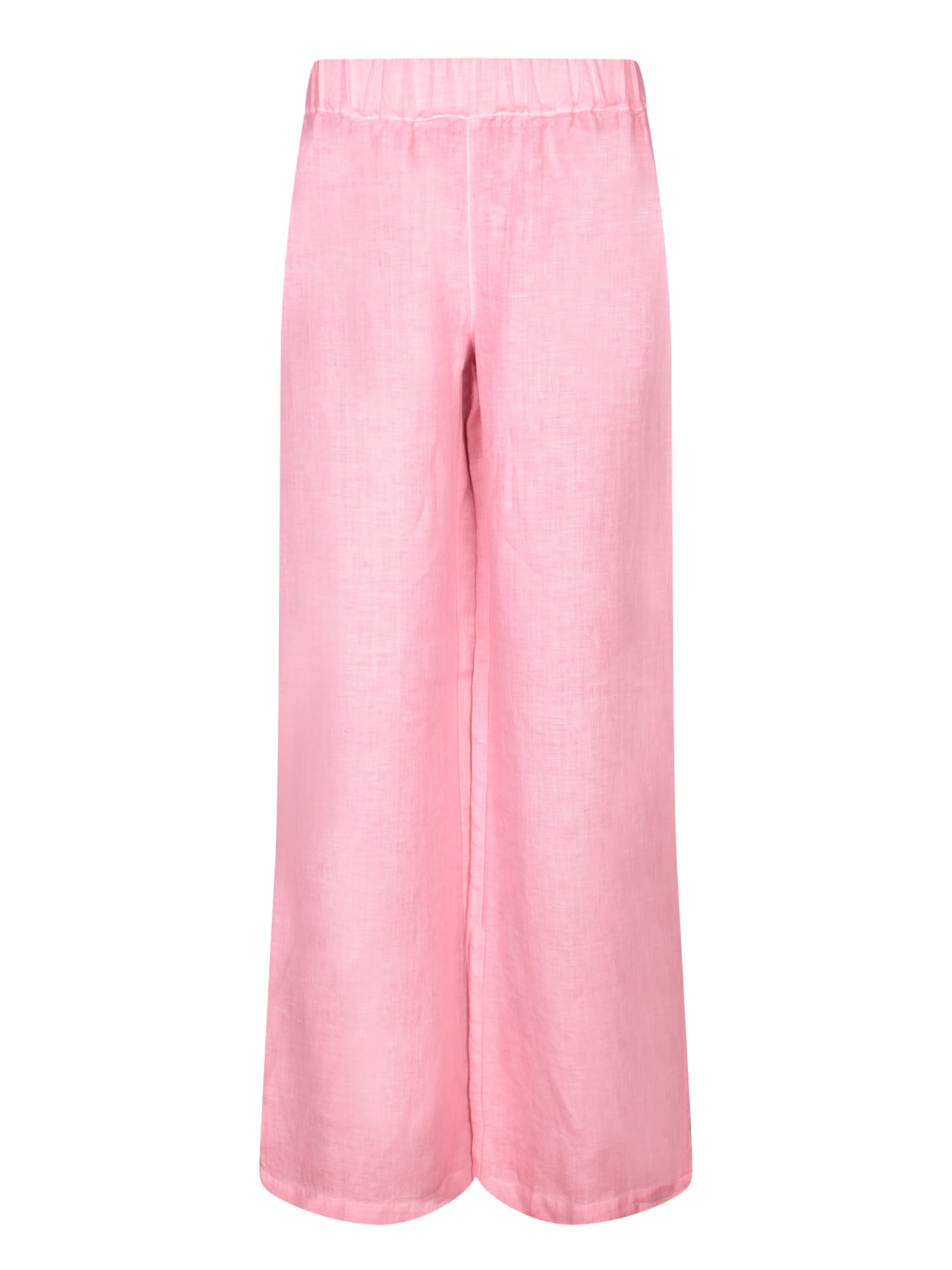 Geranium Pink Linen Trousers