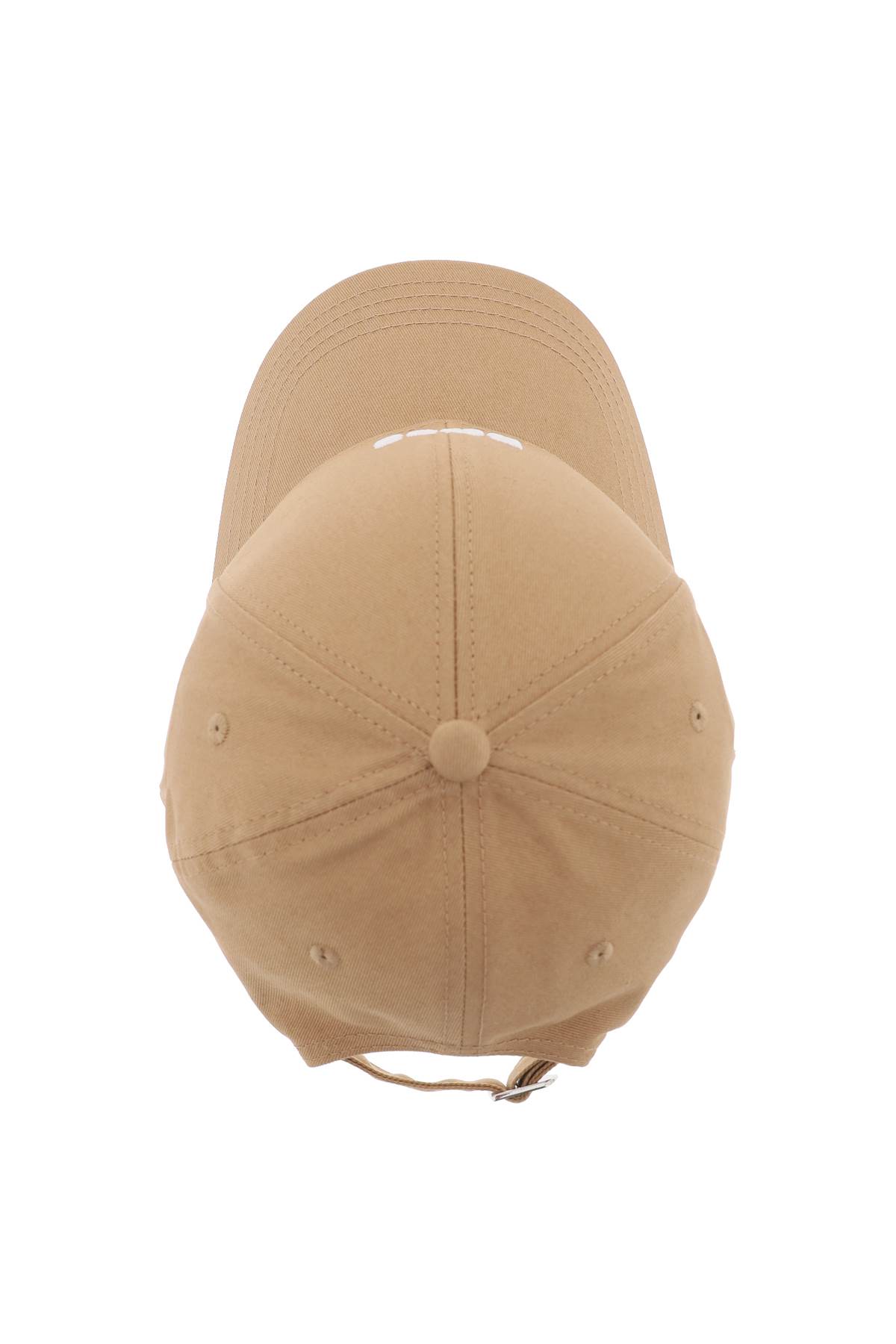 Shop Hugo Boss Baseball Cap With Embroidered Logo In Beige