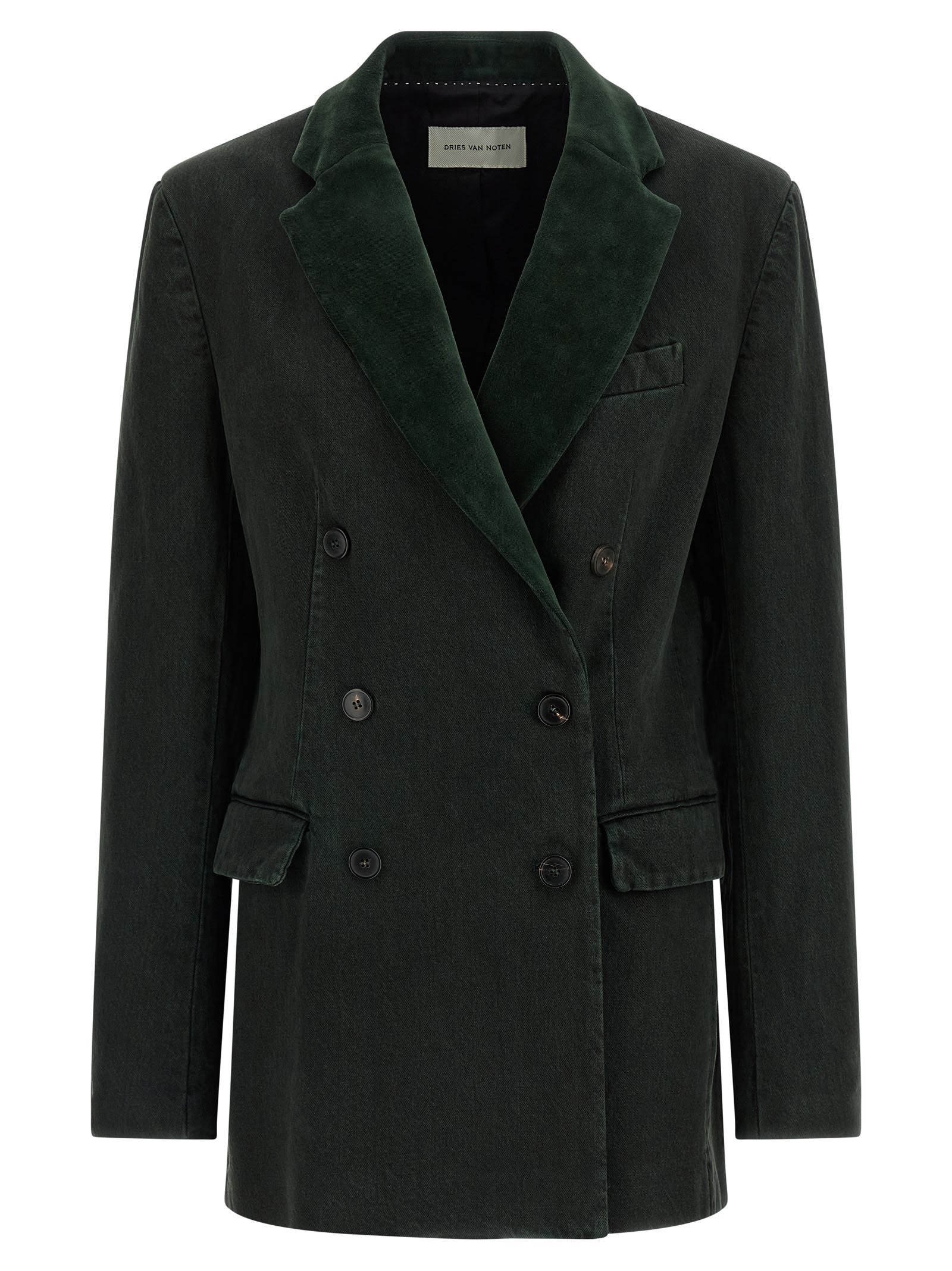 Dries Van Noten Befya Blazer In Green