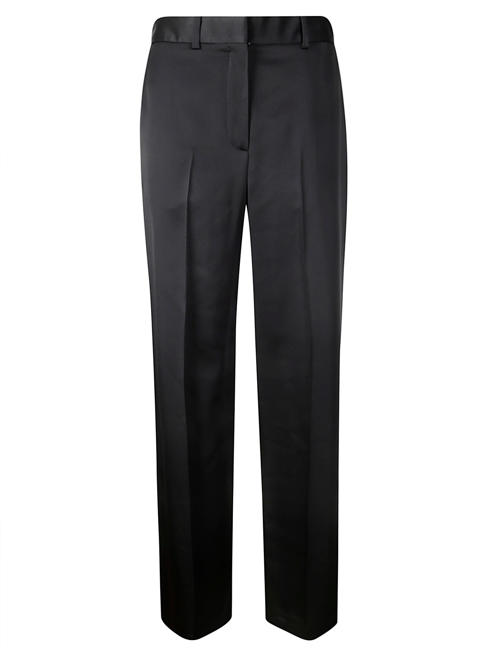 Shop Lanvin Wide Leg Pants In Black