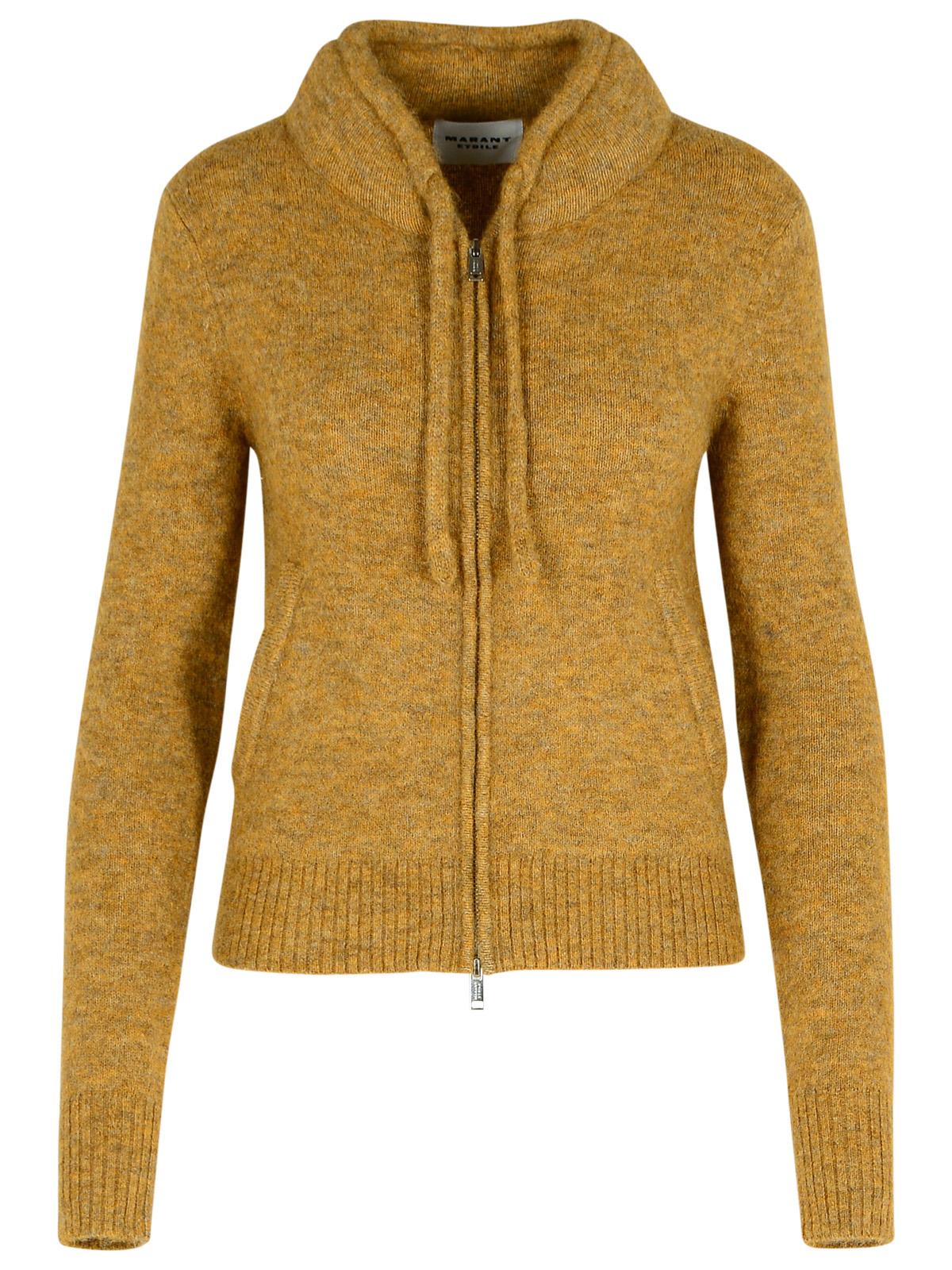 Shop Marant Etoile Milly Baby Alpaca Blend Honey Sweater In Beige