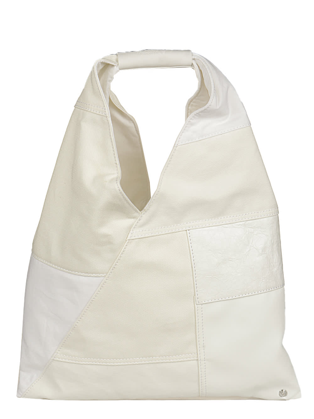 MM6 Maison Margiela Japanese Bag Small Patchwork Mix White Fabric