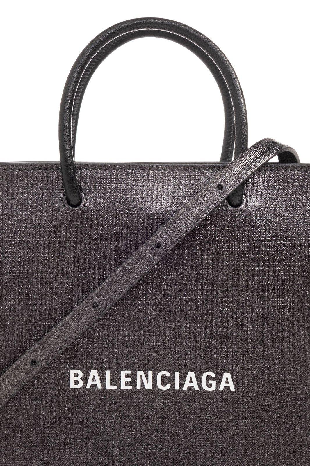 Shop Balenciaga Metallized Large Tote Bag