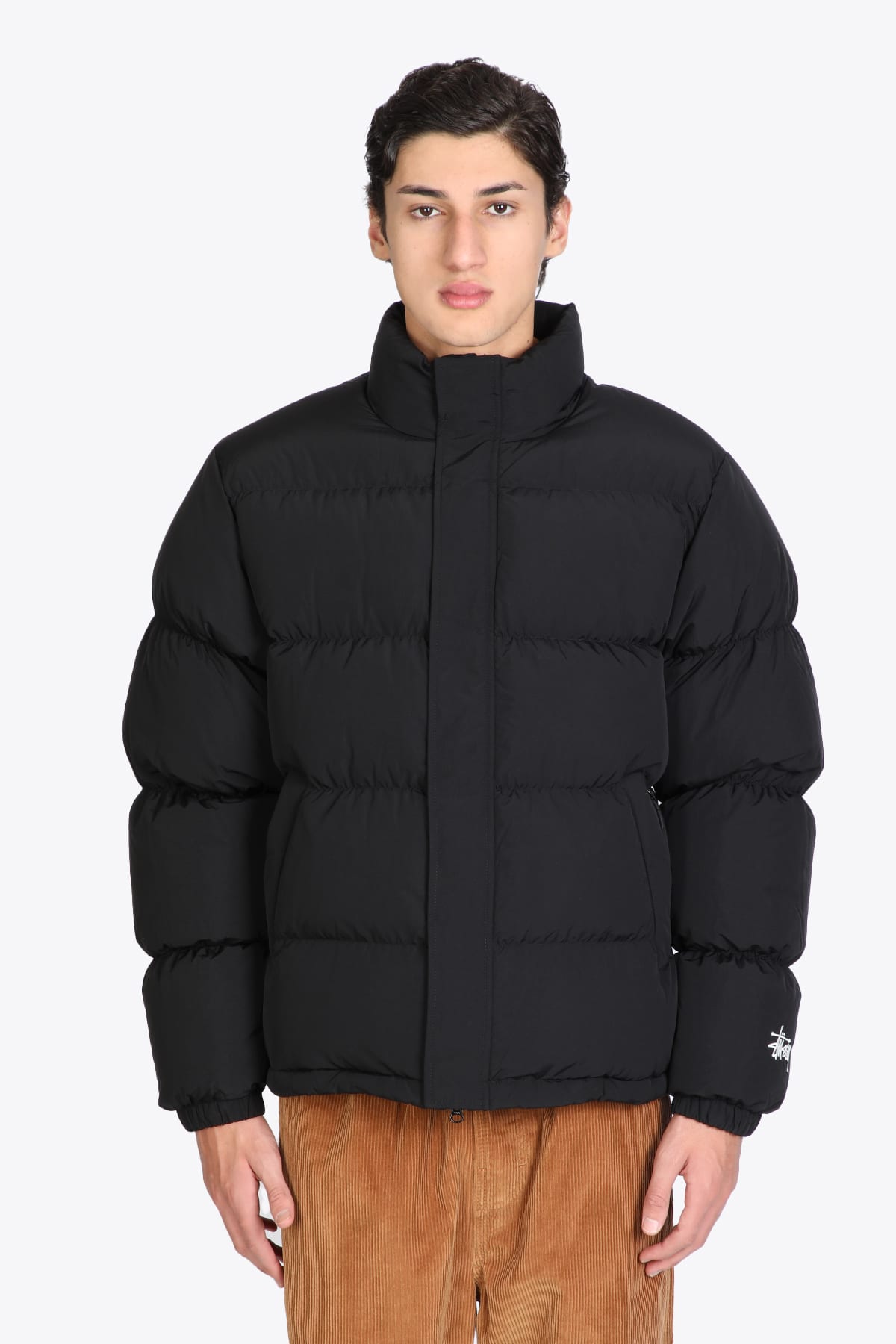 Stussy Ripstop Down Puffer Jacket Black Nylon Puffer Jacket