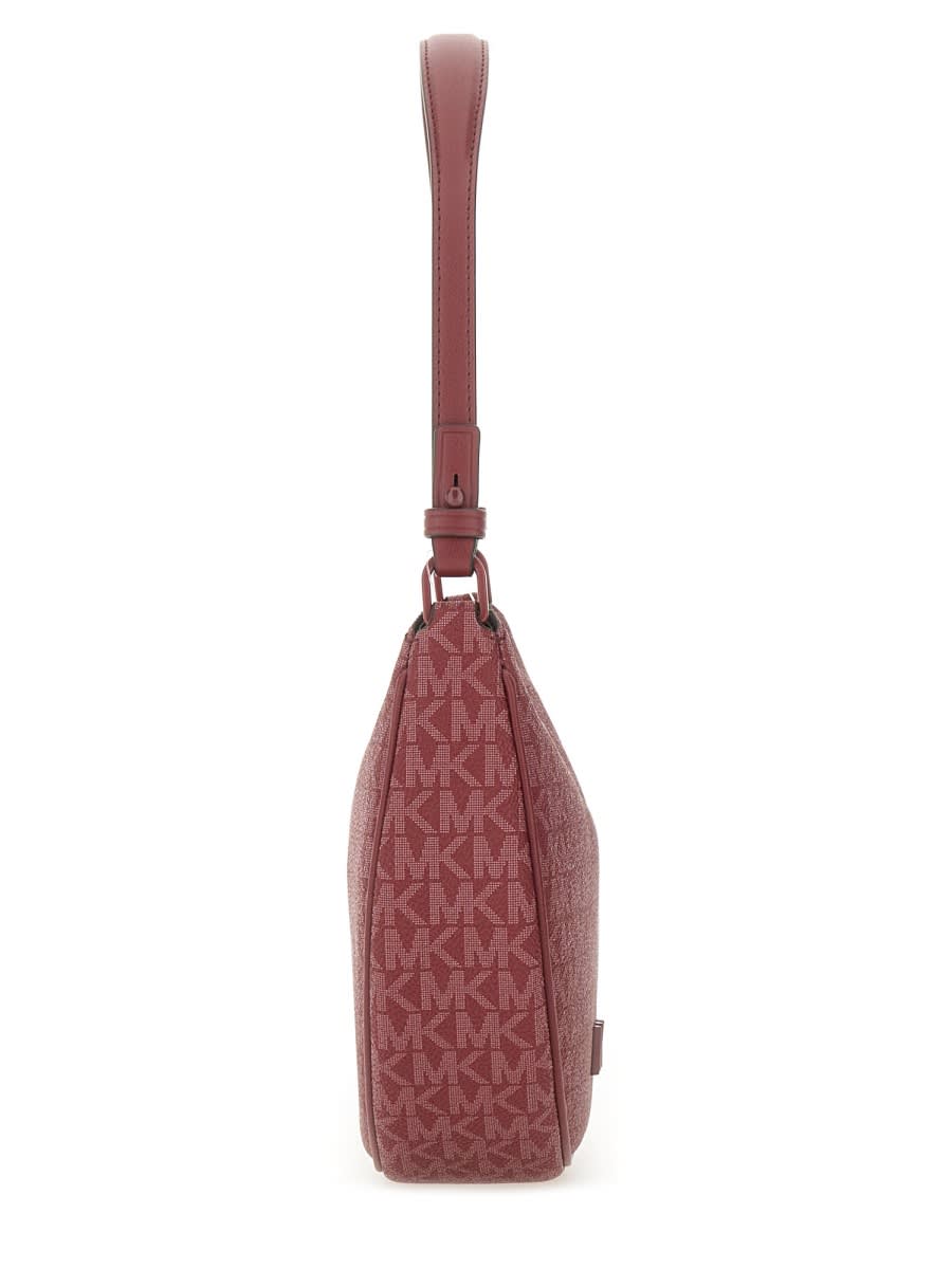 Michael Kors Shoulder Bags With Adjustable Strap And Top Handle In Burgundy