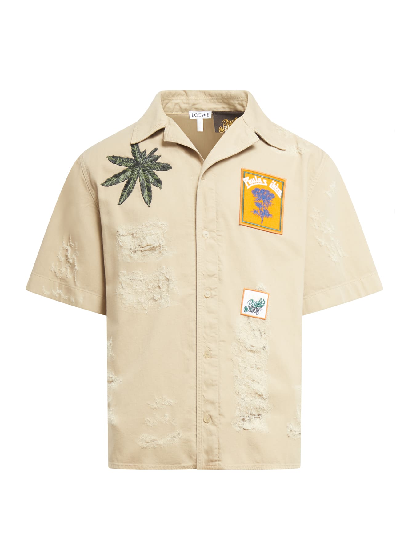 LOEWE RIPPED LEAF PATCH S/S SHIRT