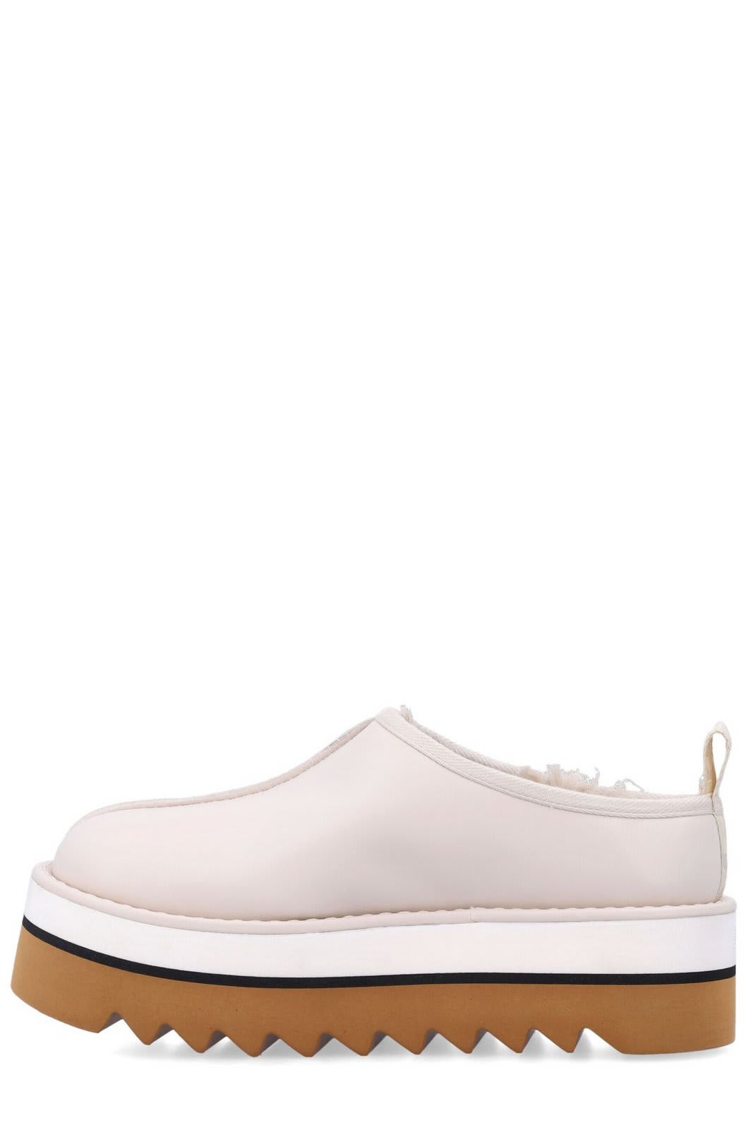 Shop Stella Mccartney Sneak-elyse Platform Shoes In Beige