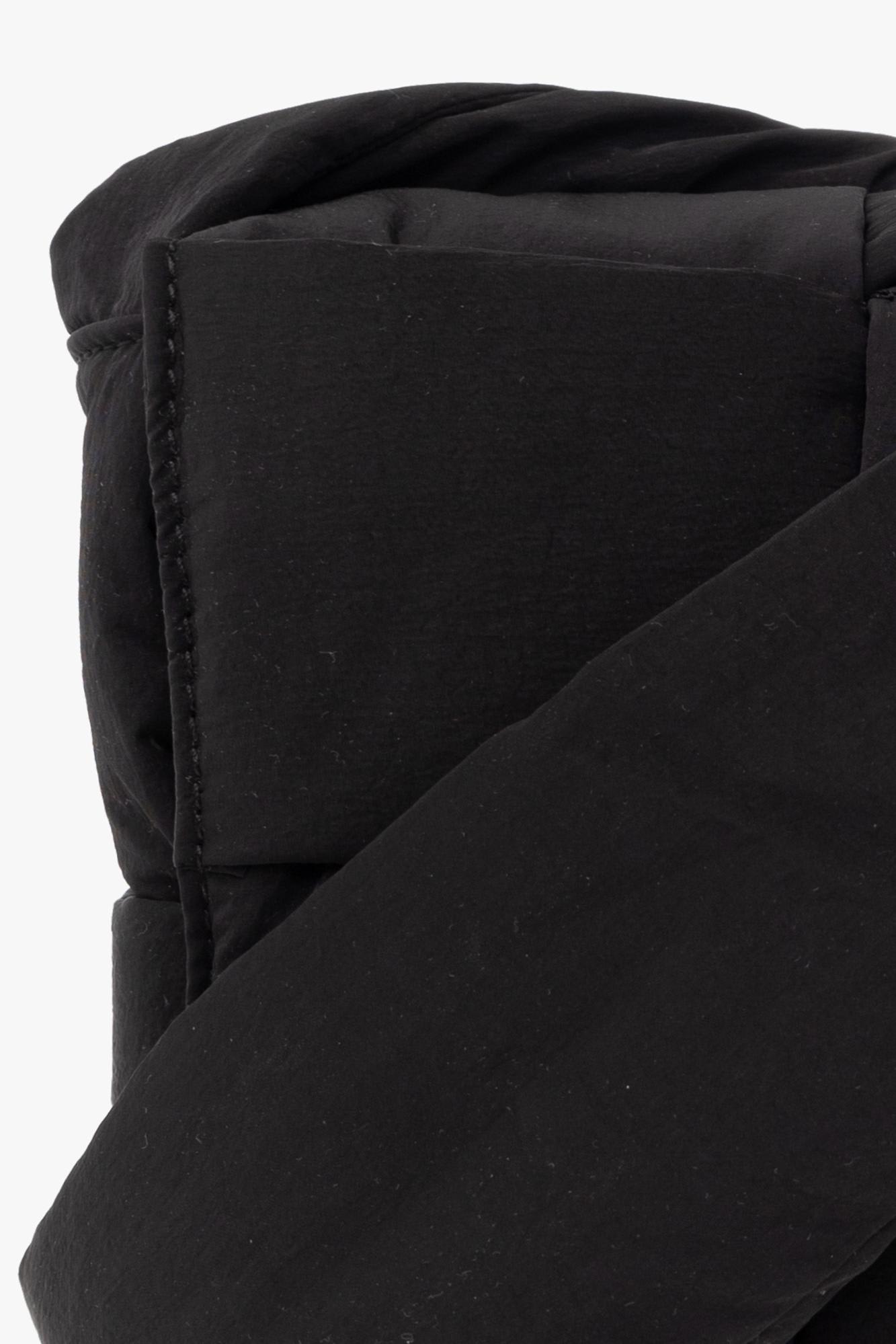 Bottega Veneta Padded Tech Cassette Piccola Crossbody Bag In Black