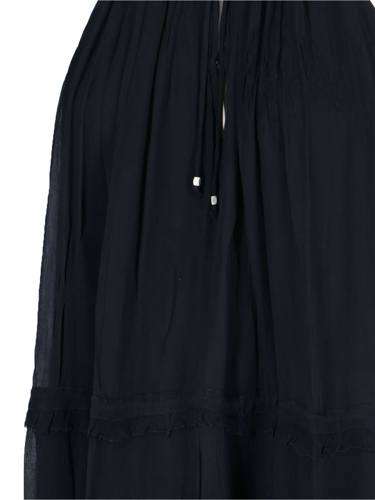 Isabel Marant Étoile Knee Length Dress With Drawstring Halter Neck In Black