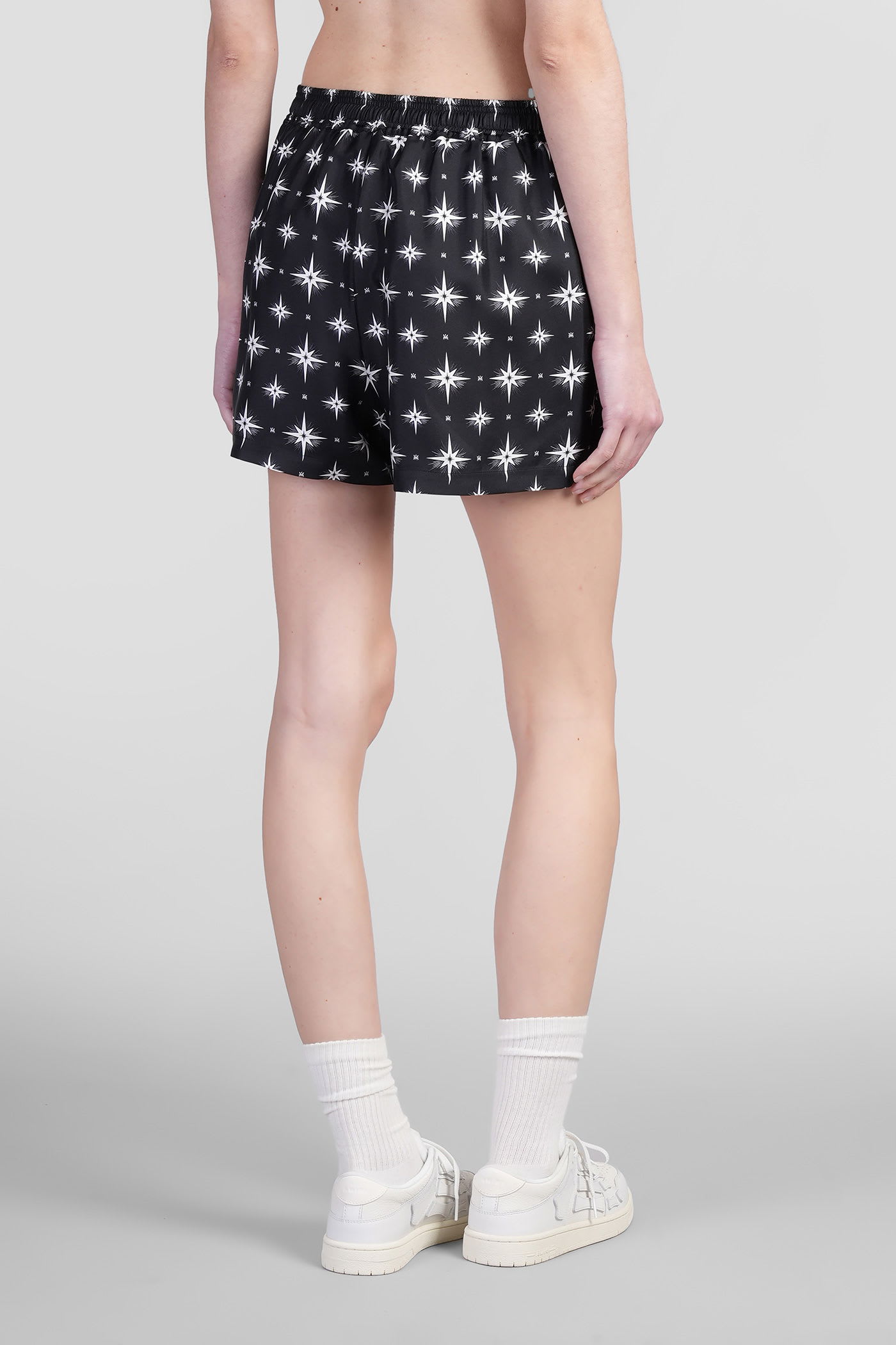 Amiri Shorts In Black Silk
