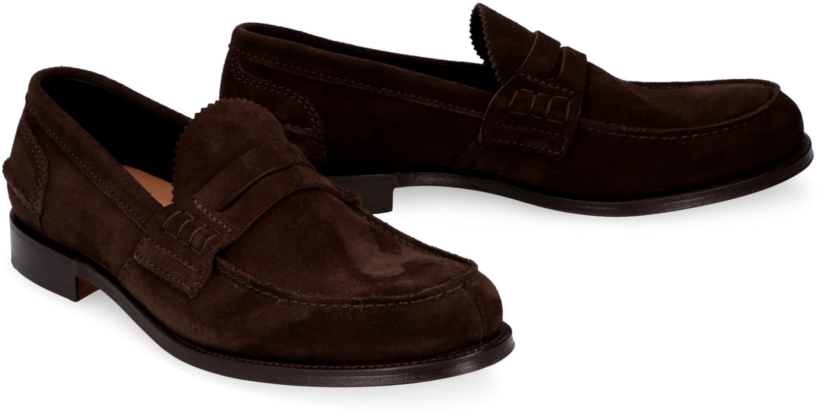 Shop Church's Pembrey Suede Loafers In Brown