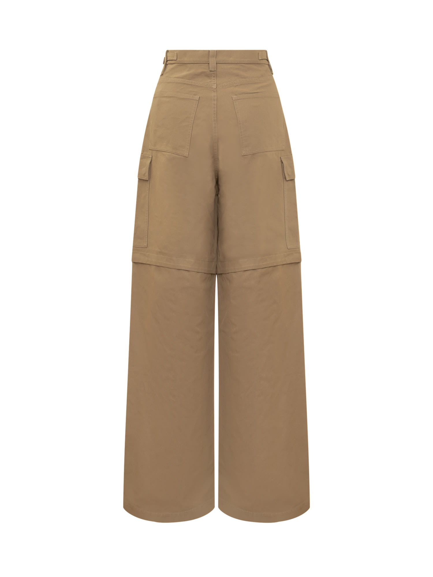 Shop Ambush Cargo Wide Pants In Curry