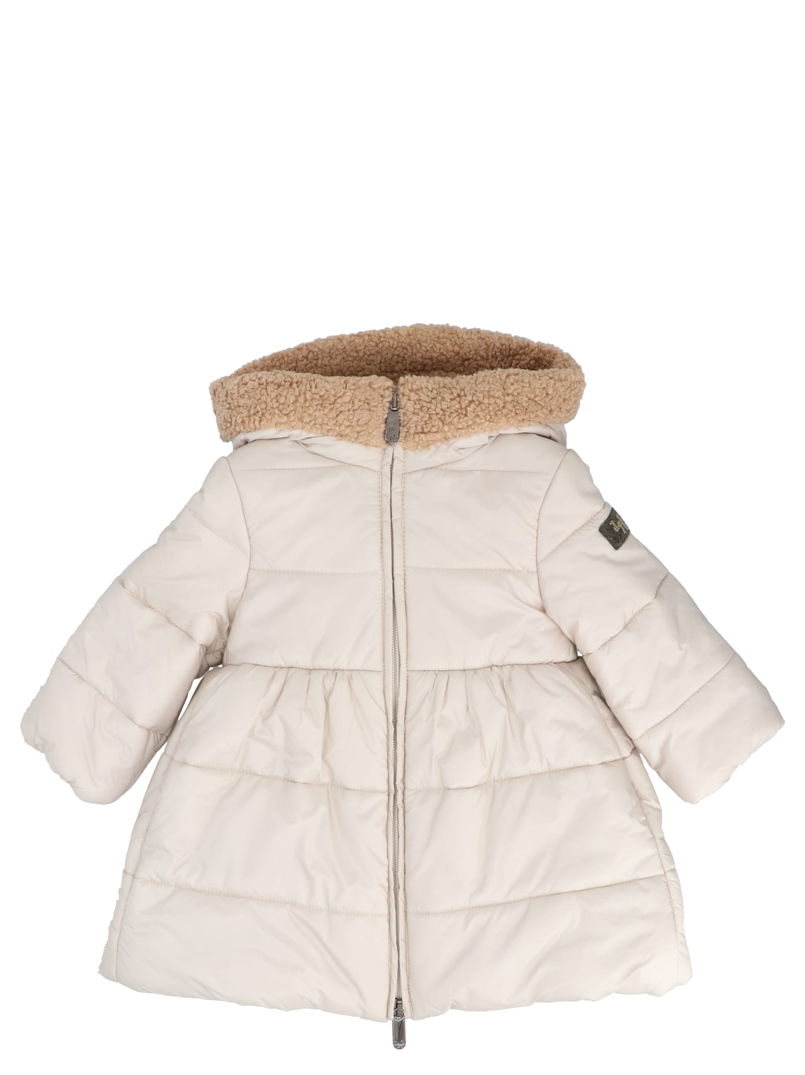 Il Gufo Hooded Puffer Jacket With Ear Detail.