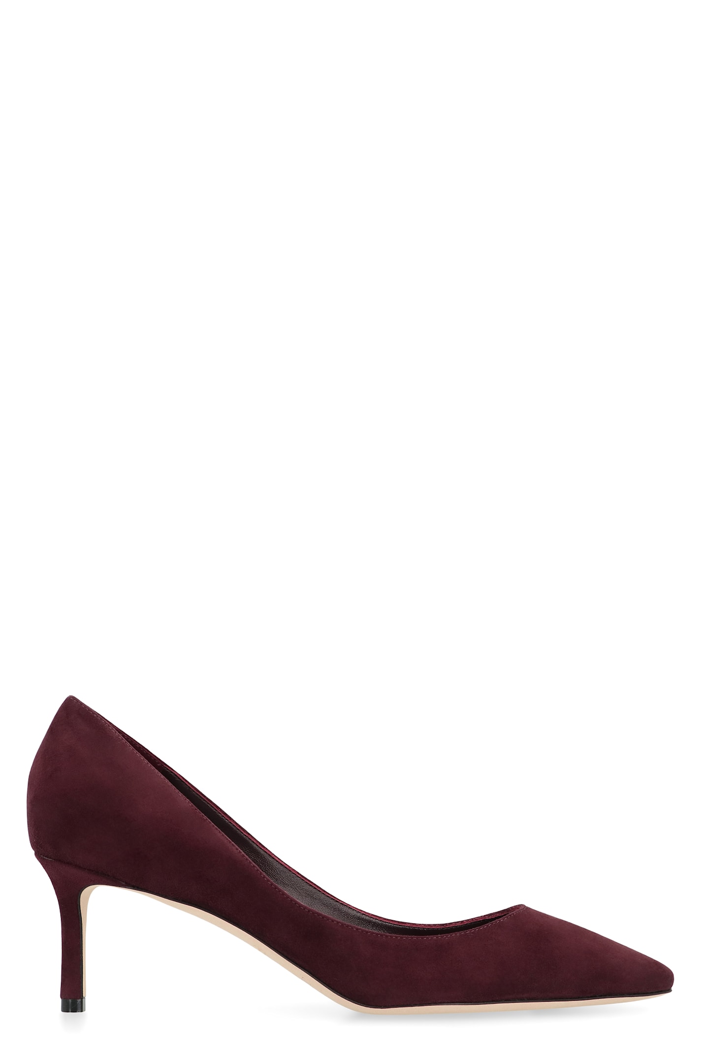 Jimmy Choo 60mm Romy Suede Pointed-toe Pumps In Burgundy