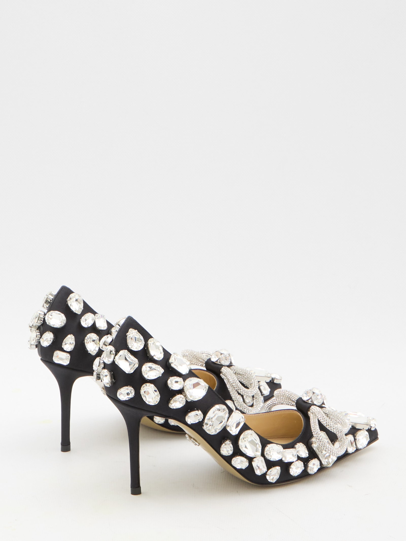 Shop Mach &amp; Mach Double Bow Pumps In Black