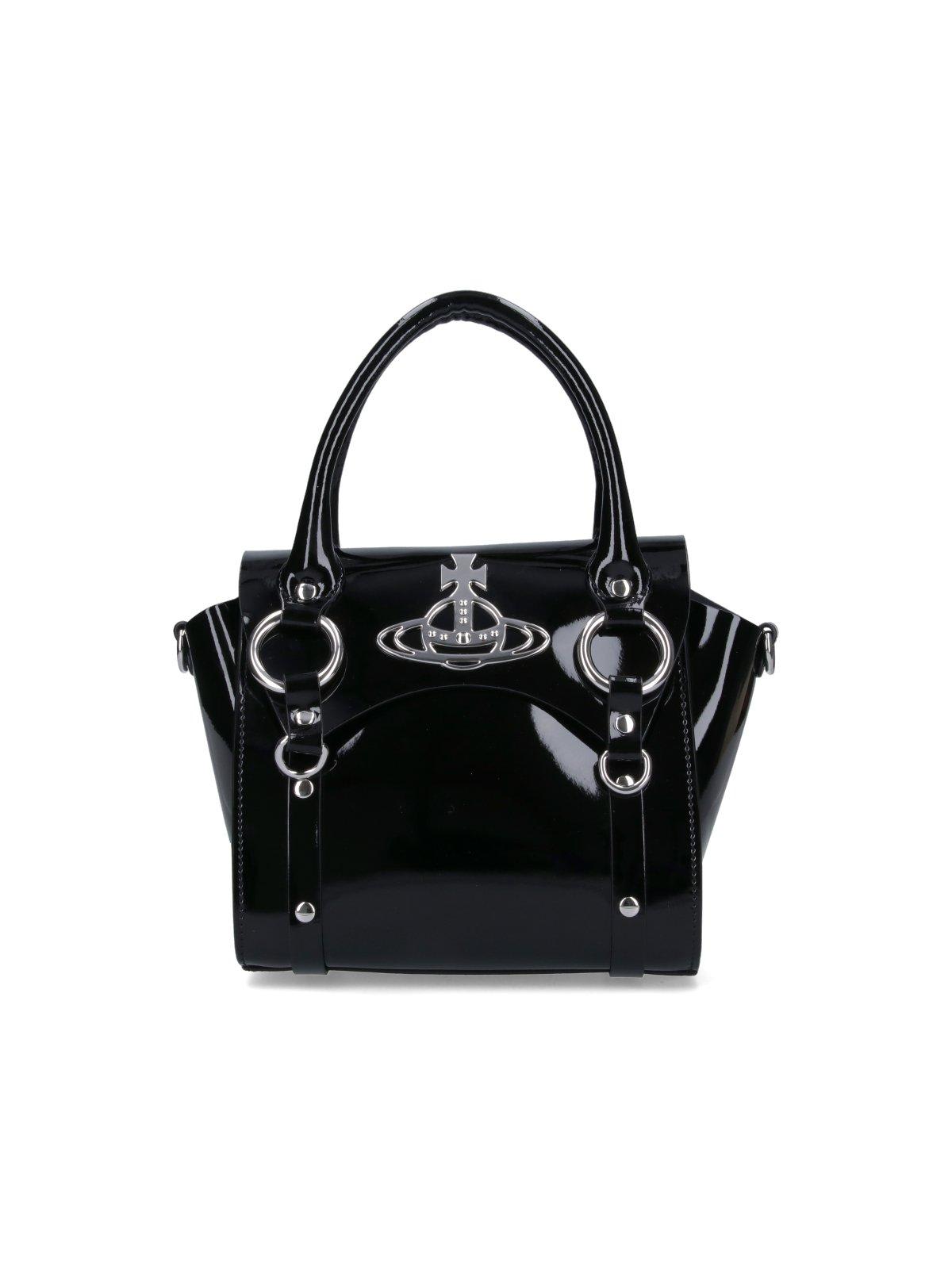 Shop Vivienne Westwood Logo-plaque Tote Bag In Black