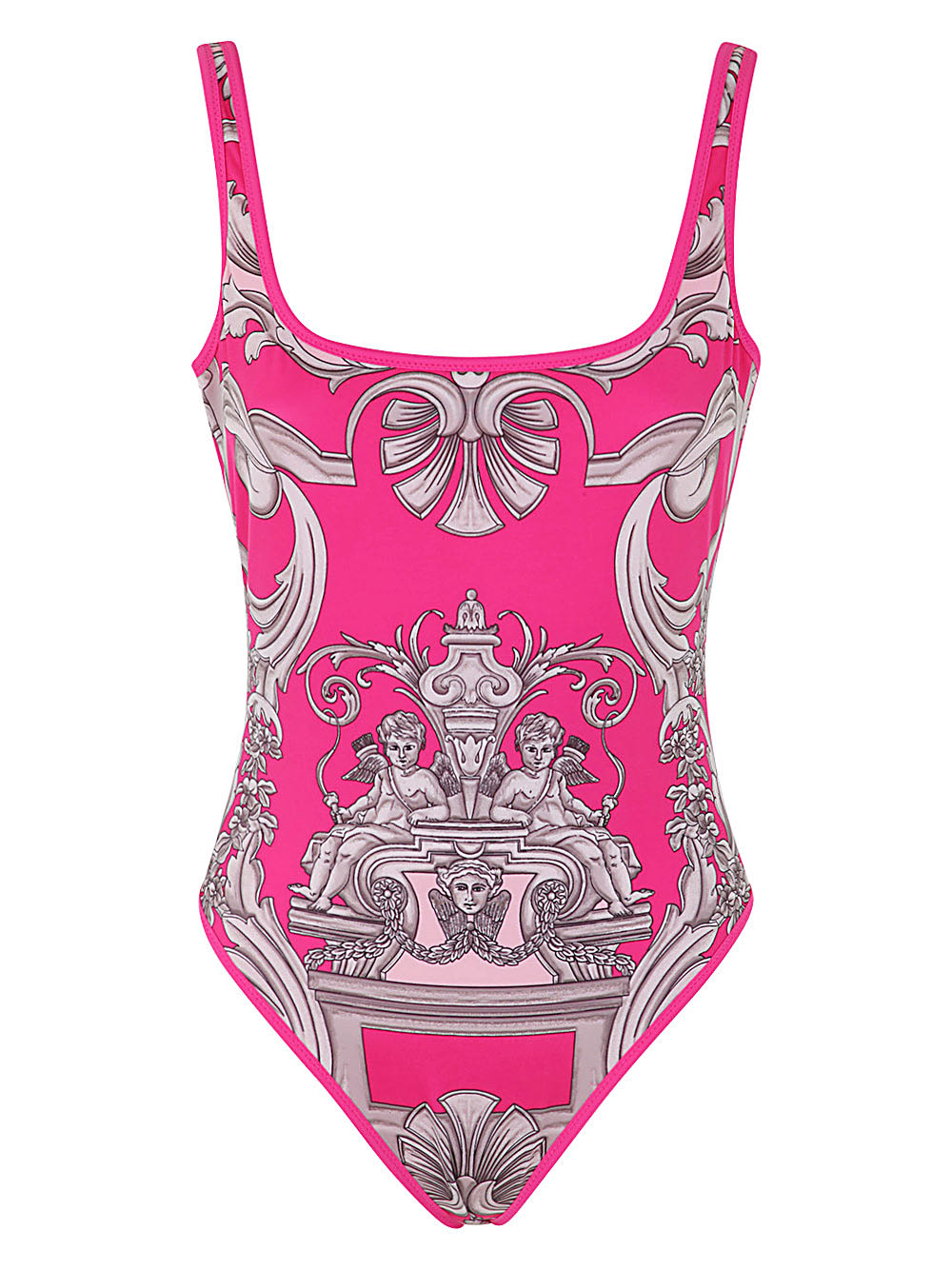 Versace Baroque Patterned One Piece Swimsuit