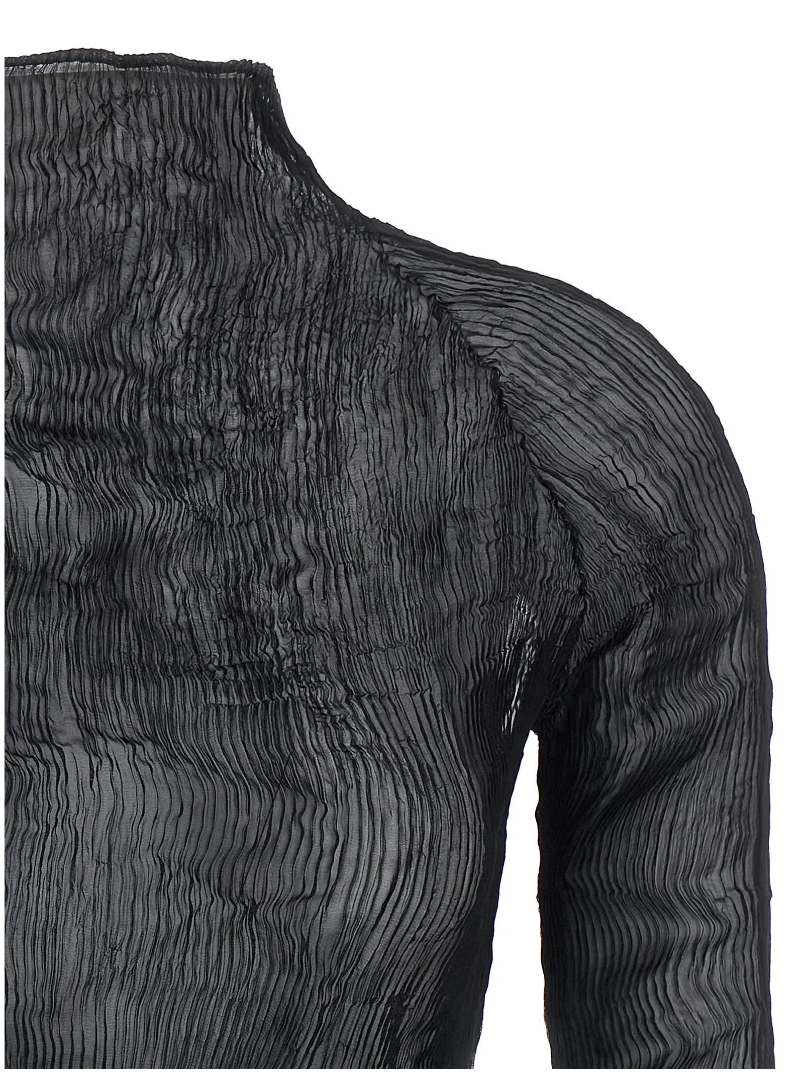 Issey Miyake Chiffon Twist-56 Sweaters And Cardigans Black