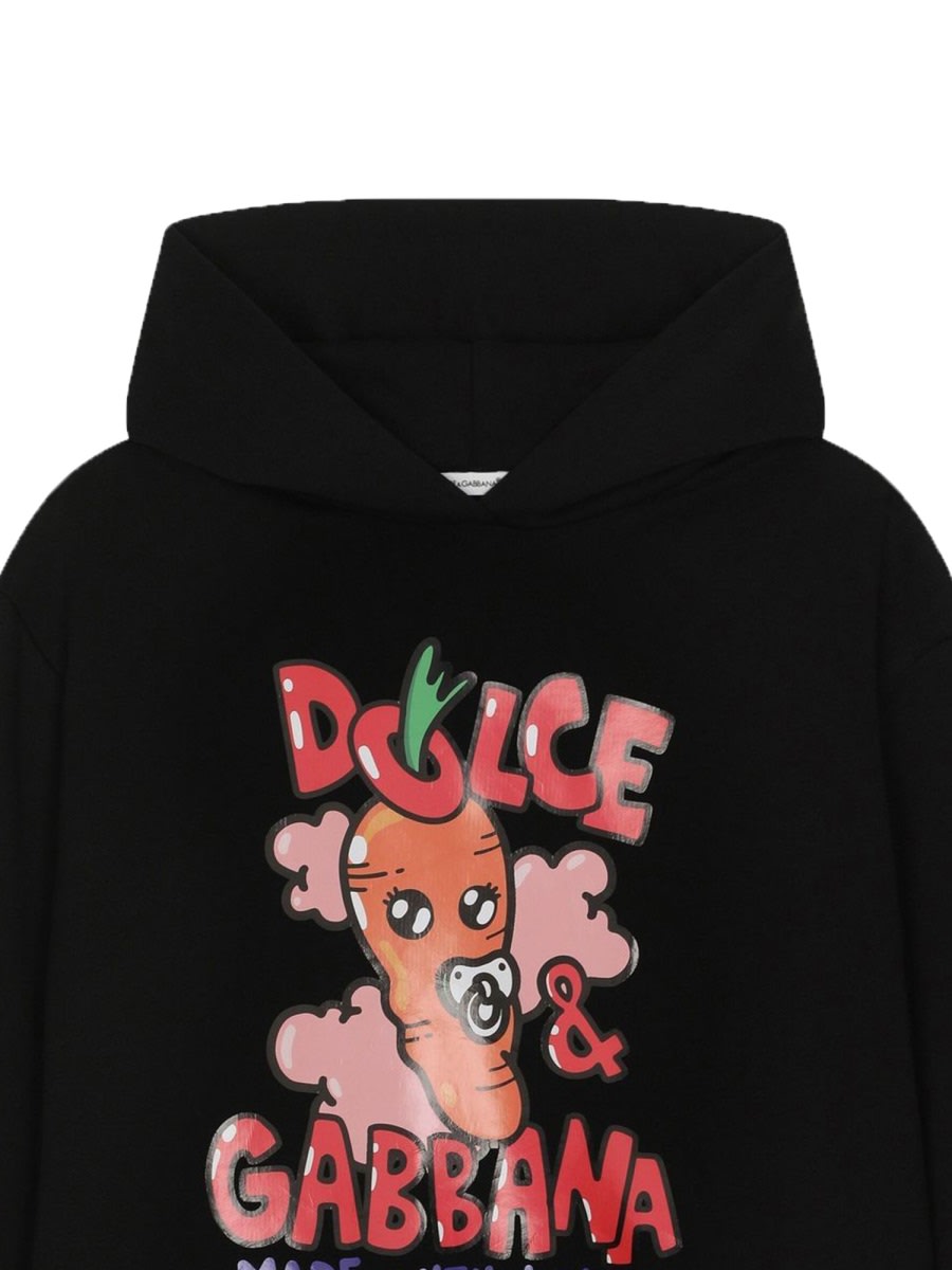 Dolce & Gabbana Gianpiero Dalessandro Collab Hooded Dress In Black