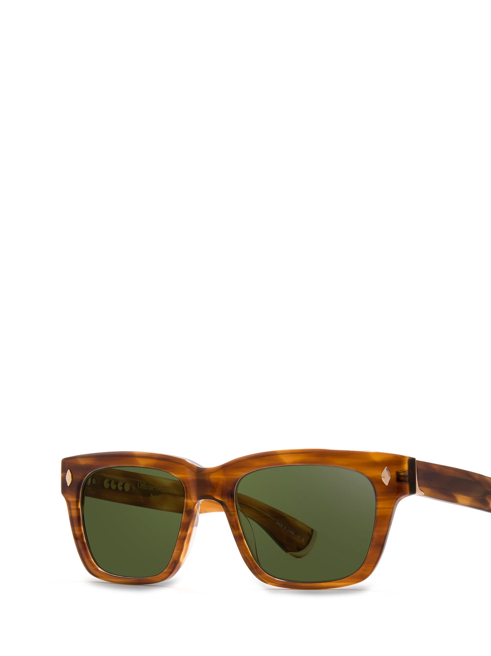 Shop Garrett Leight Glco X Officine Générale Sun Demi Blonde Sunglasses